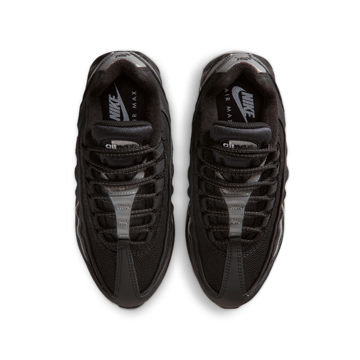 Nike Air Max 95 Black White Metallic Silver (GS)