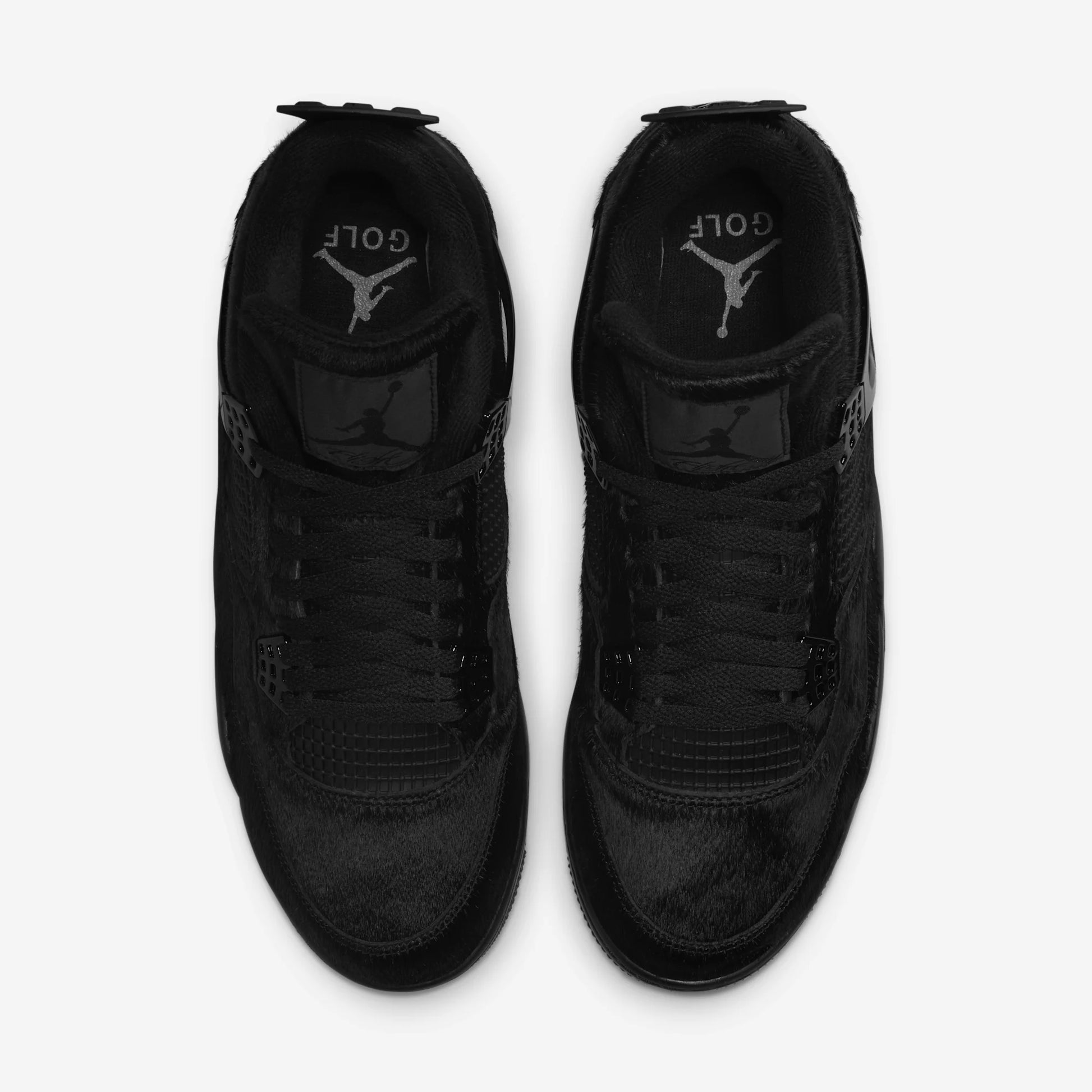 Jordan 4 Retro Golf Black Cat Pony Hair