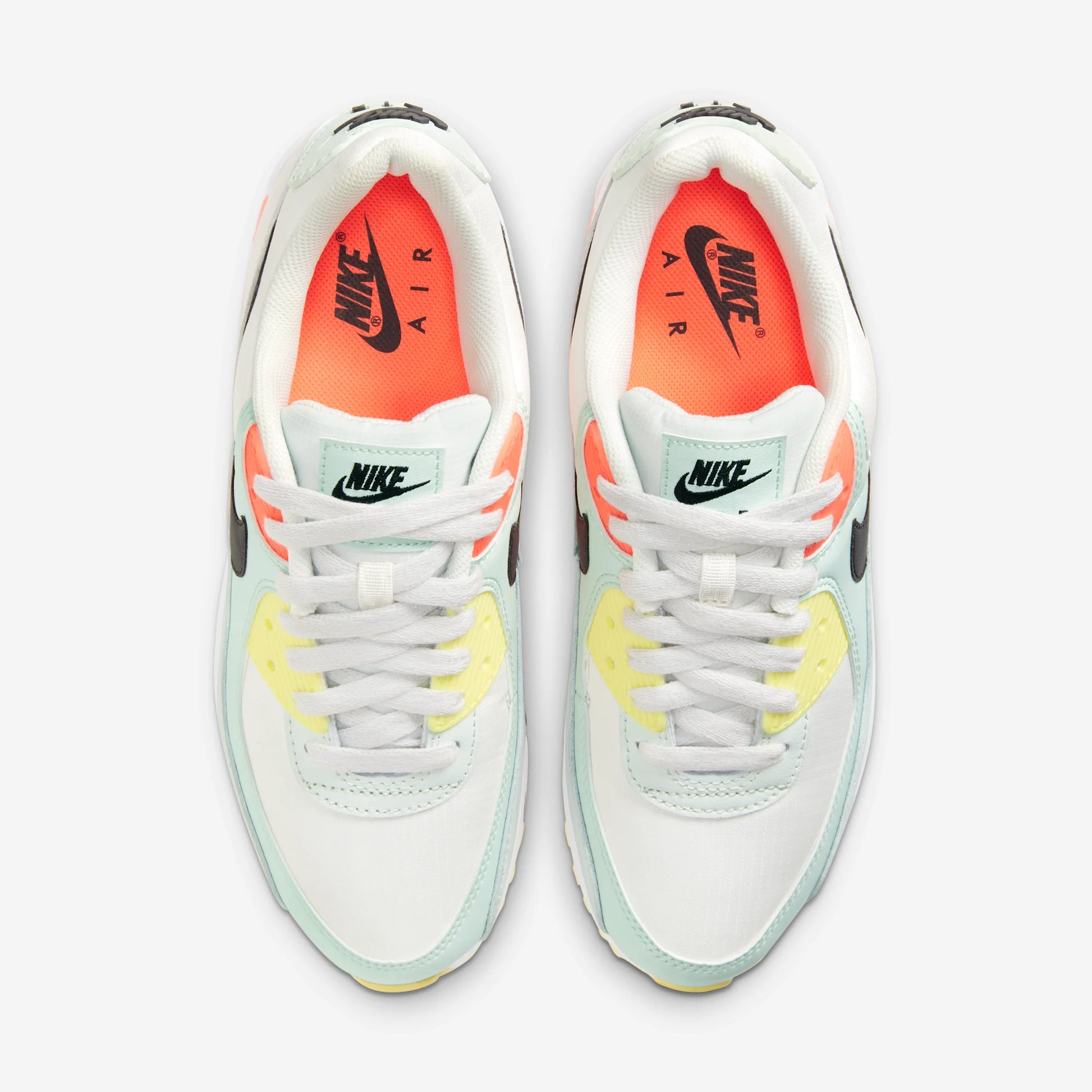 Nike Air Max 90 White Barely Green Bright Mango (Women's)