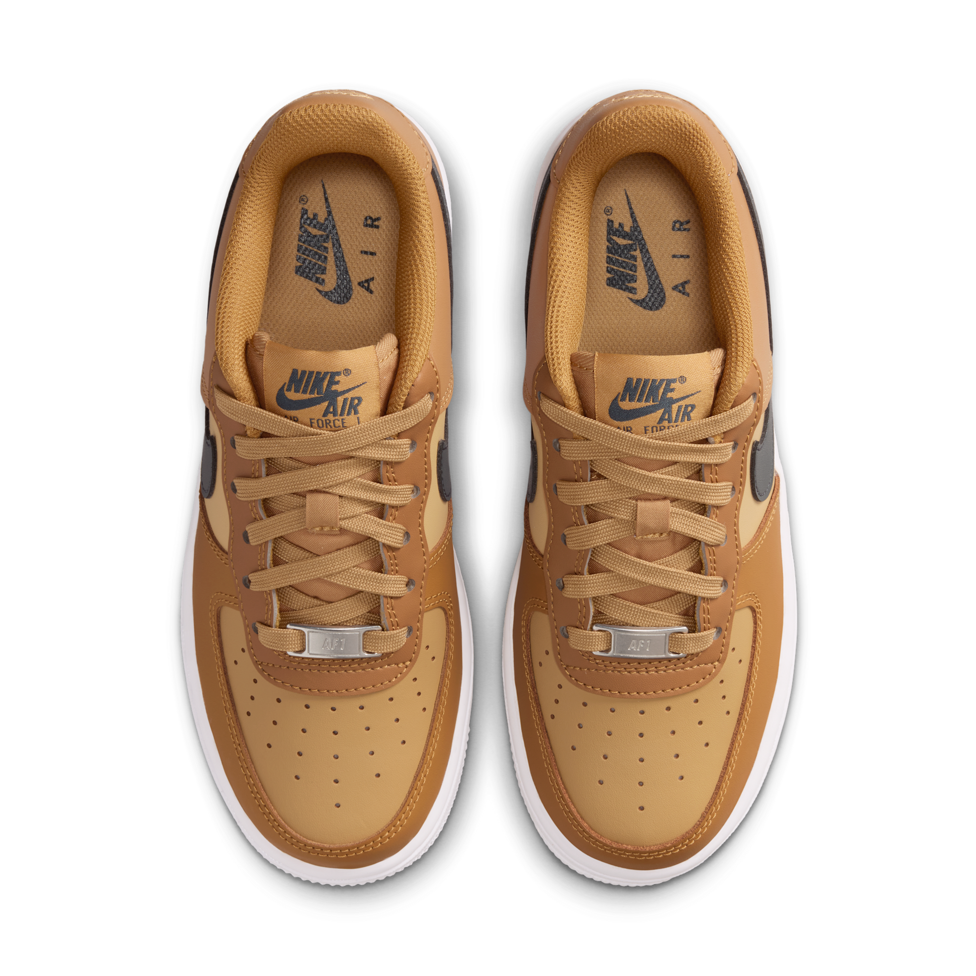 Nike Air Force 1 Low Wheat Club Gold White Anthracite (GS)