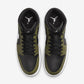 Jordan 1 Mid Black White Olive