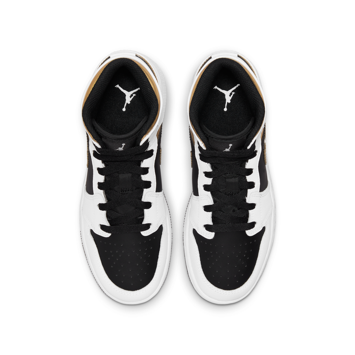 Jordan 1 Mid White Gold Black (GS)