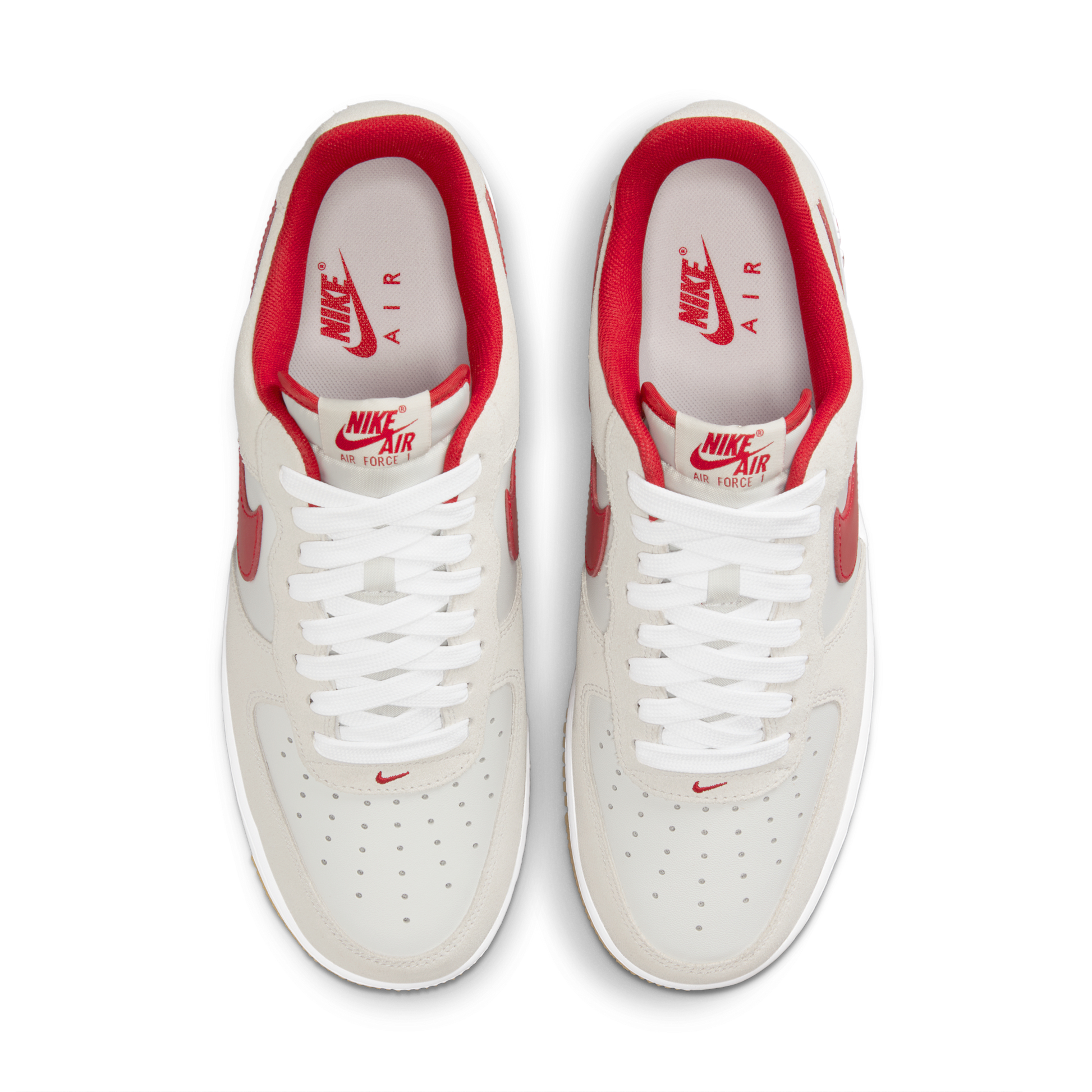 Nike Air Force 1 Low '07 LV8 Summit White Varsity Red Gum