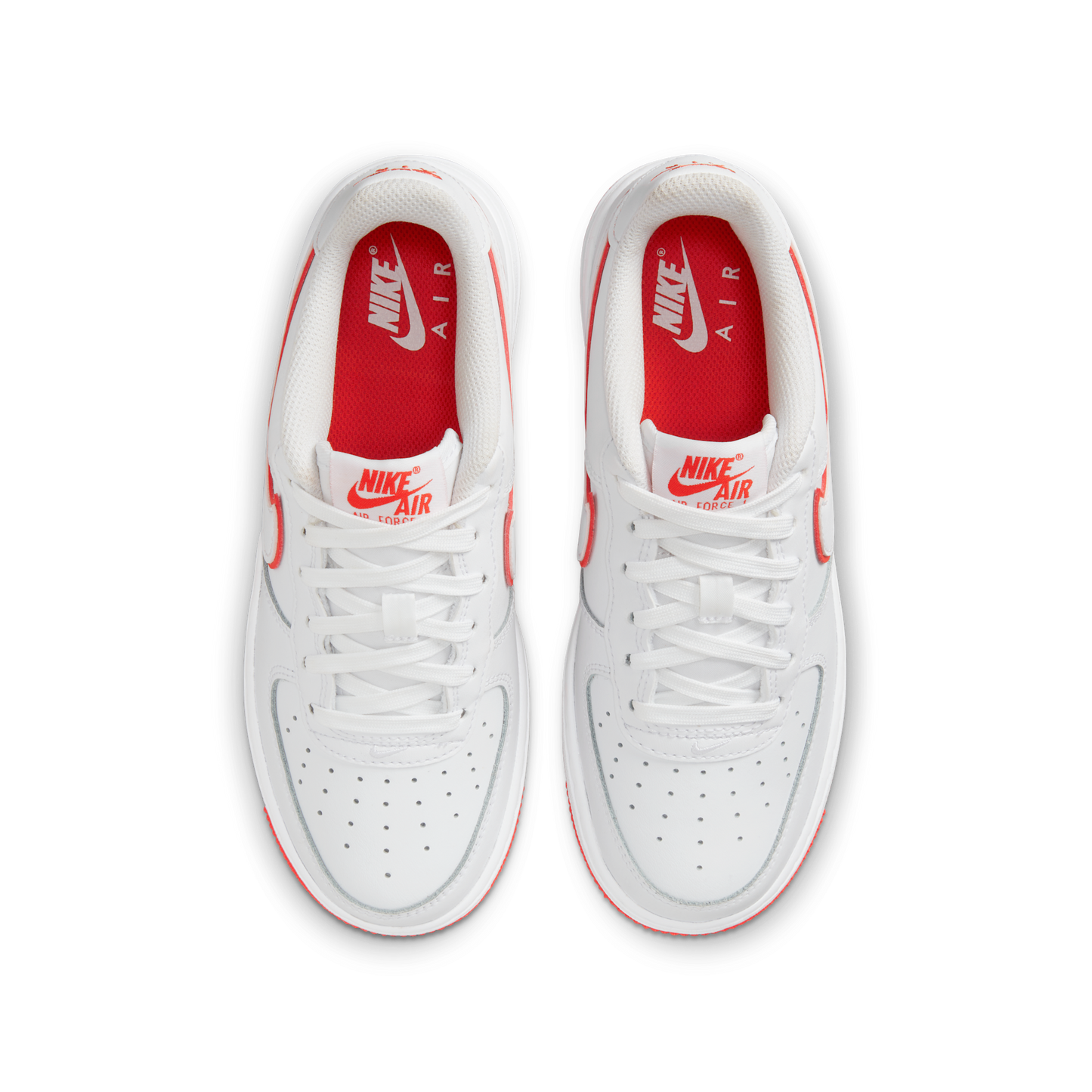 Nike Air Force 1 Low White Picante Red (GS)