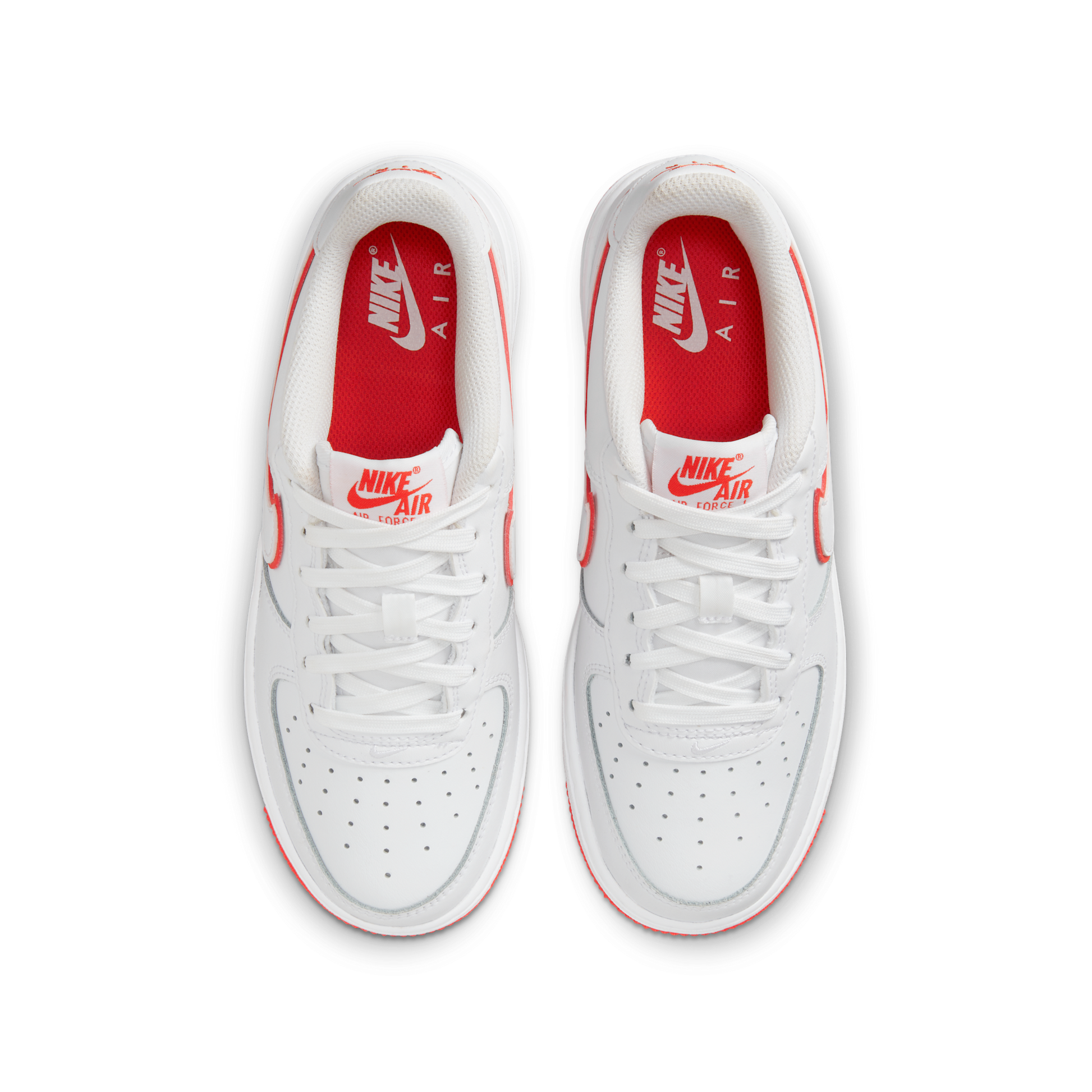 Nike Air Force 1 Low White Picante Red (GS)