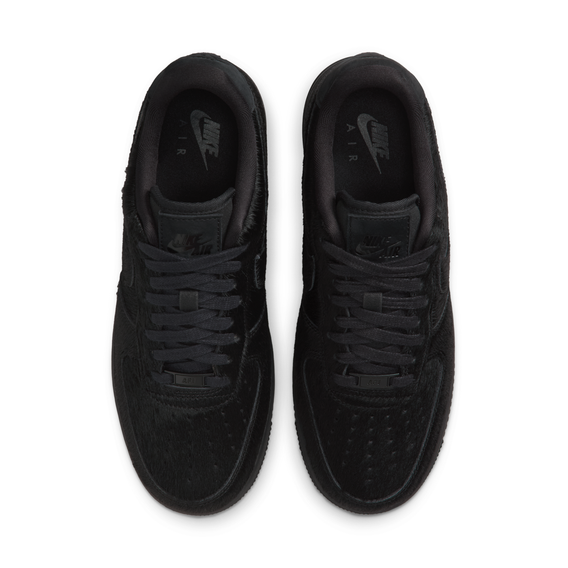 Nike Air Force 1 Low '07 Triple Black Pony Hair (Women's)