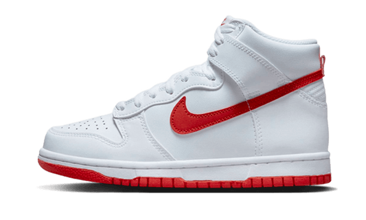 Nike Dunk High White Picante Red