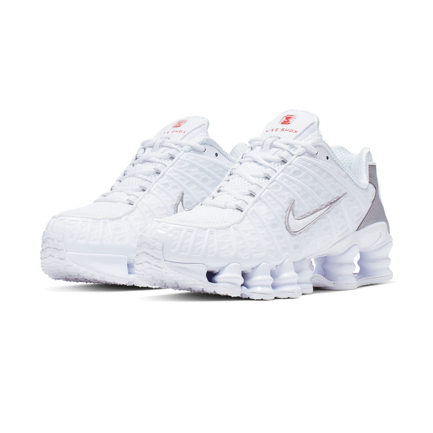 Nike Shox TL White Metallic Silver Max Orange (Women's)