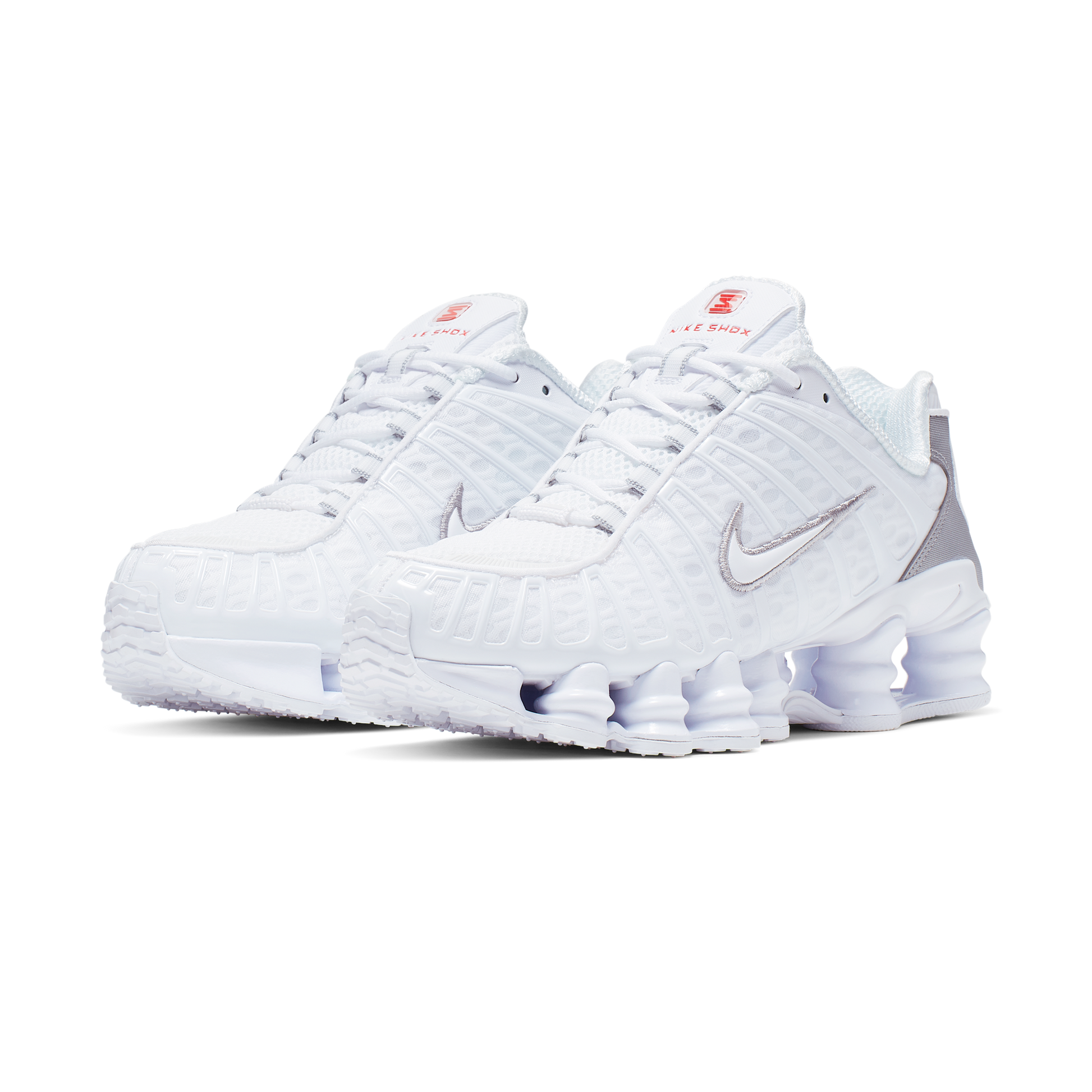Nike Shox TL White Metallic Silver Max Orange (Women's)