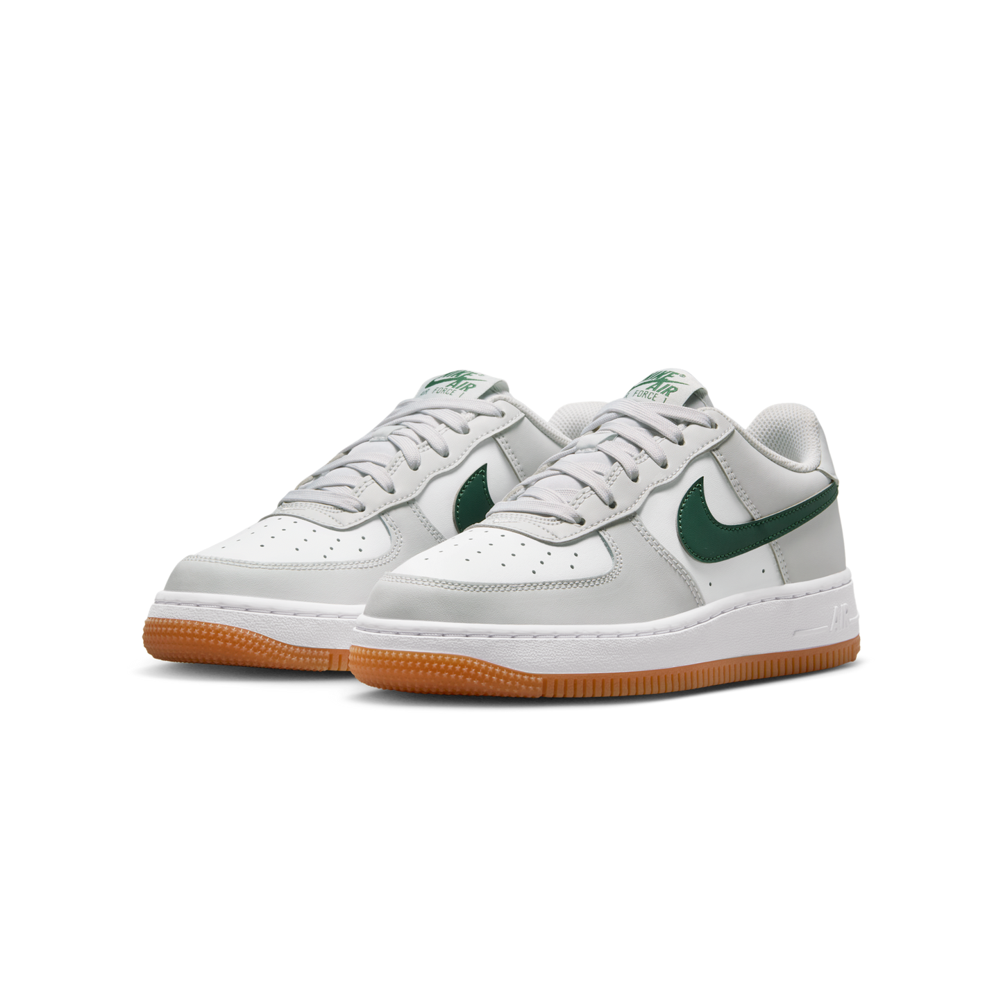Nike Air Force 1 Low Photon Dust Fir Gum Medium Brown White (GS)