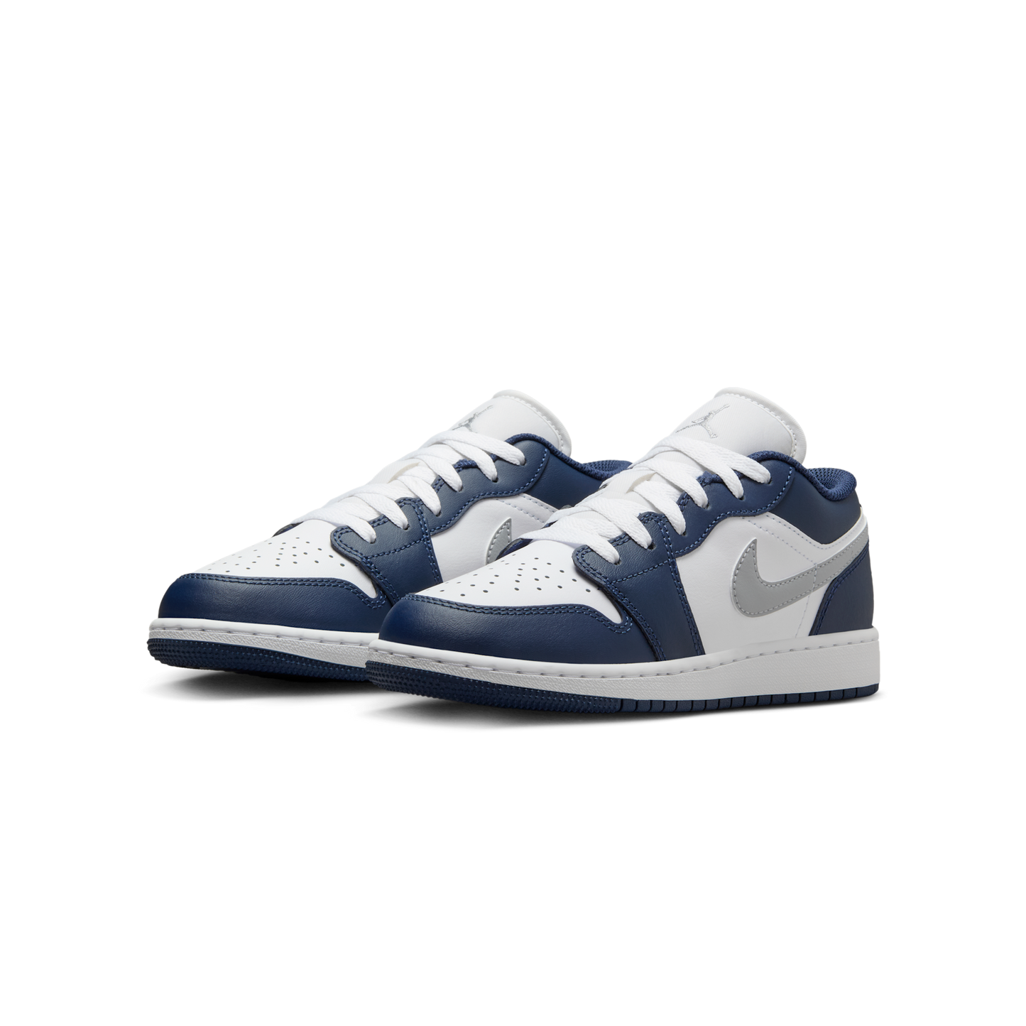 Jordan 1 Low Midnight Navy Wolf Grey (GS)