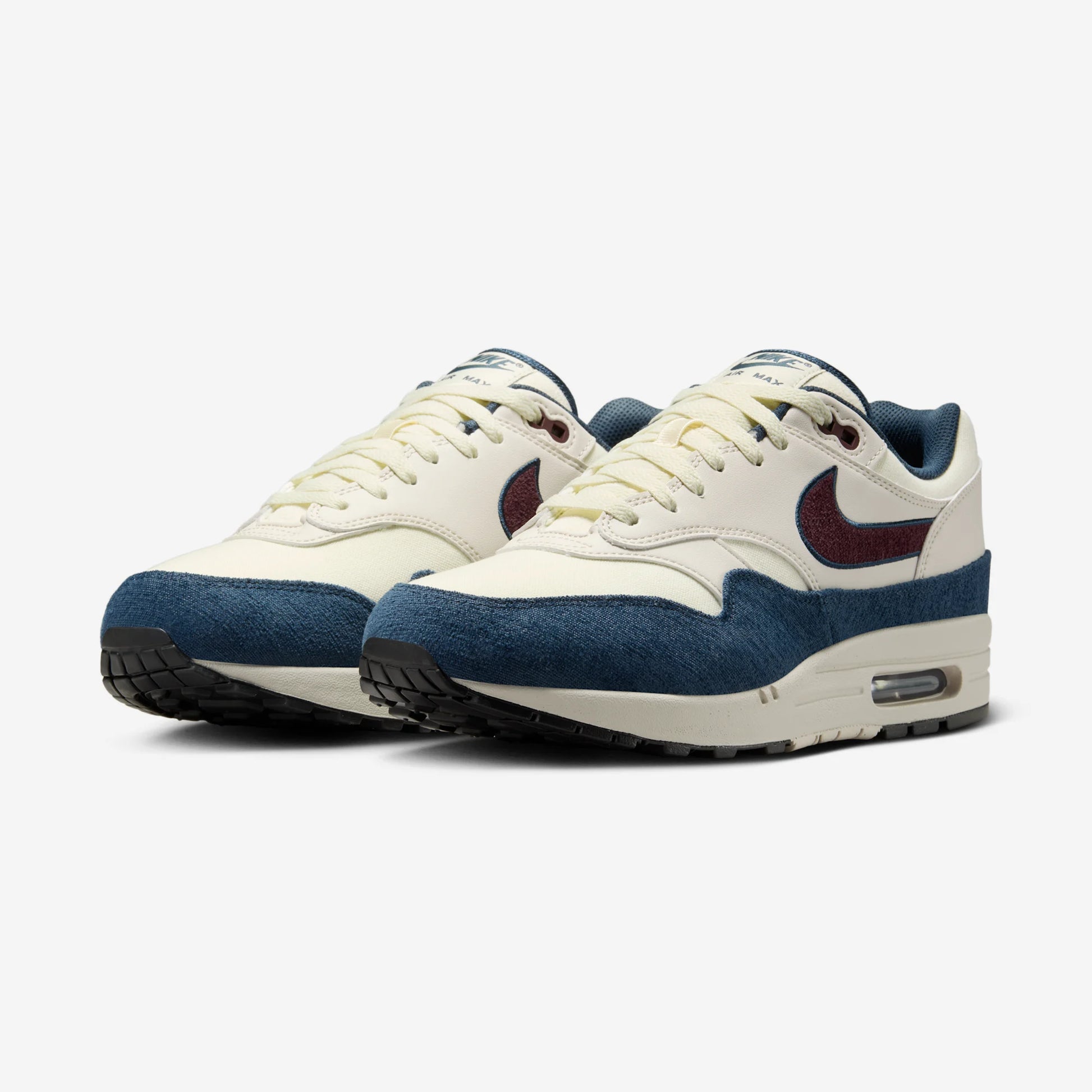 Nike Air Max 1 Coconut Milk Burgundy Crush Navy