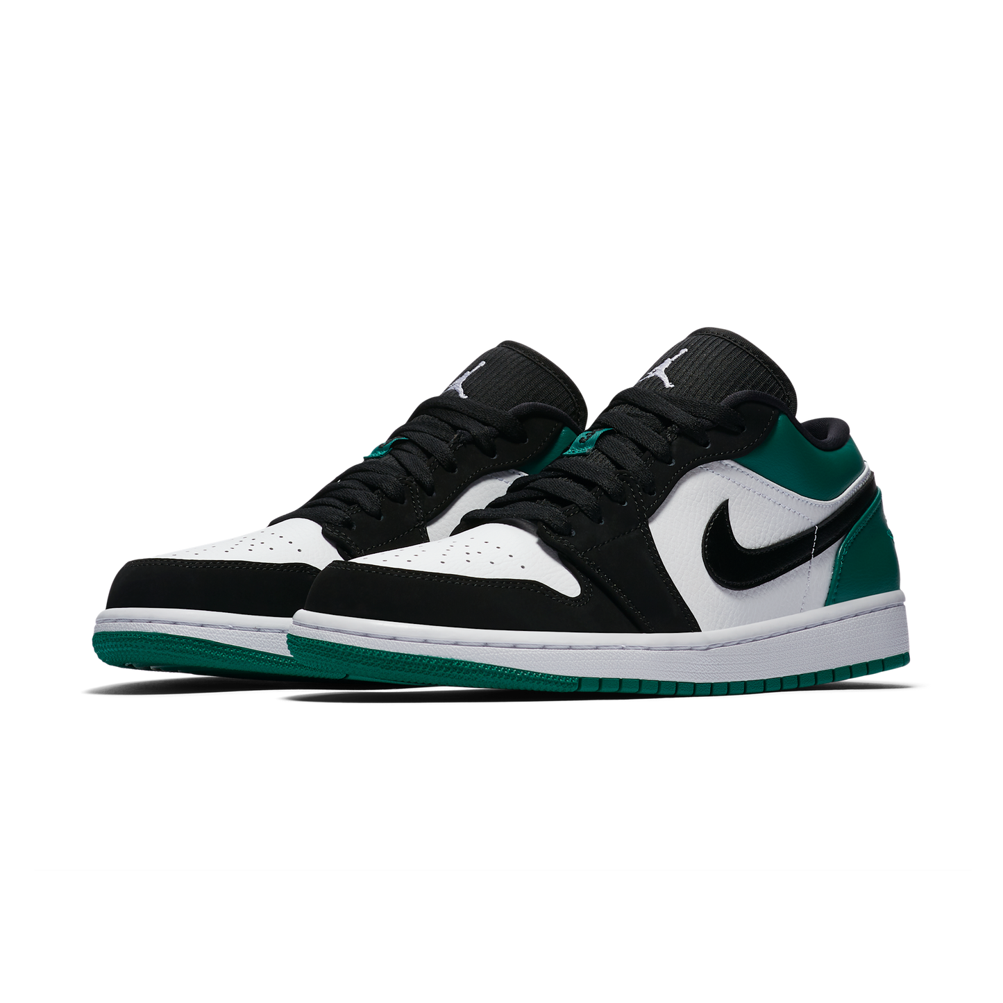 Jordan 1 Low White Black Mystic Green