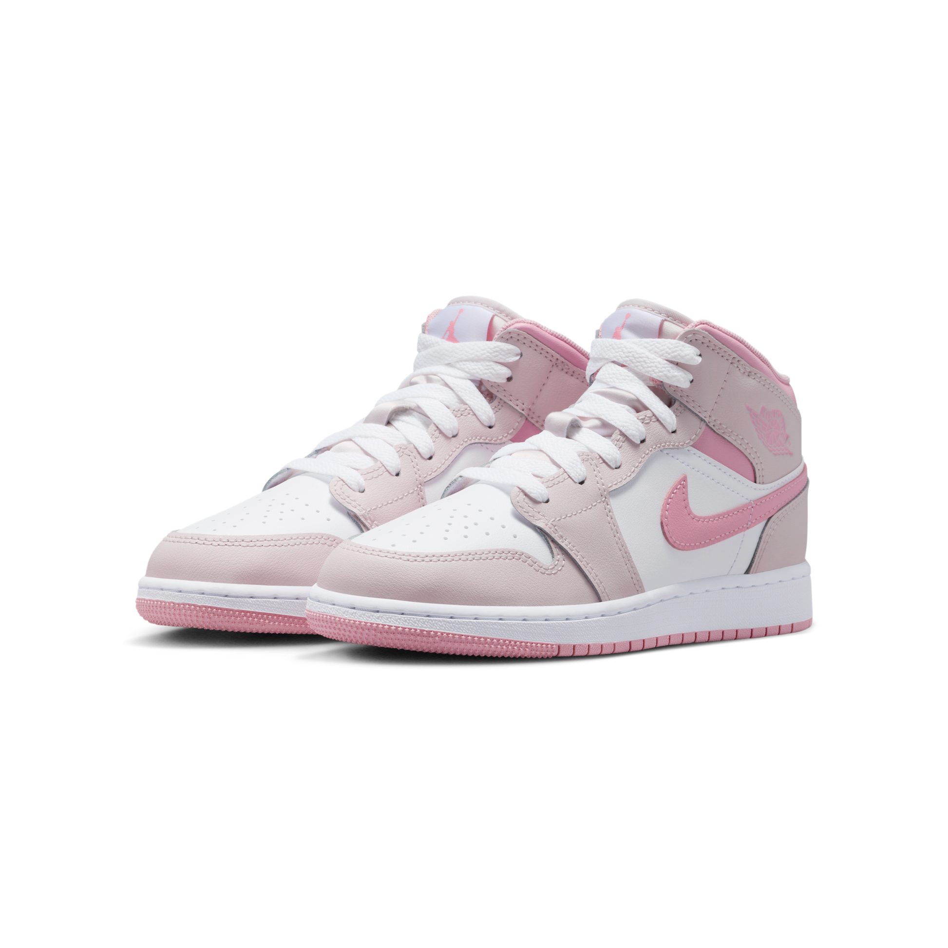 Jordan 1 Mid Pearl Pink White (GS)