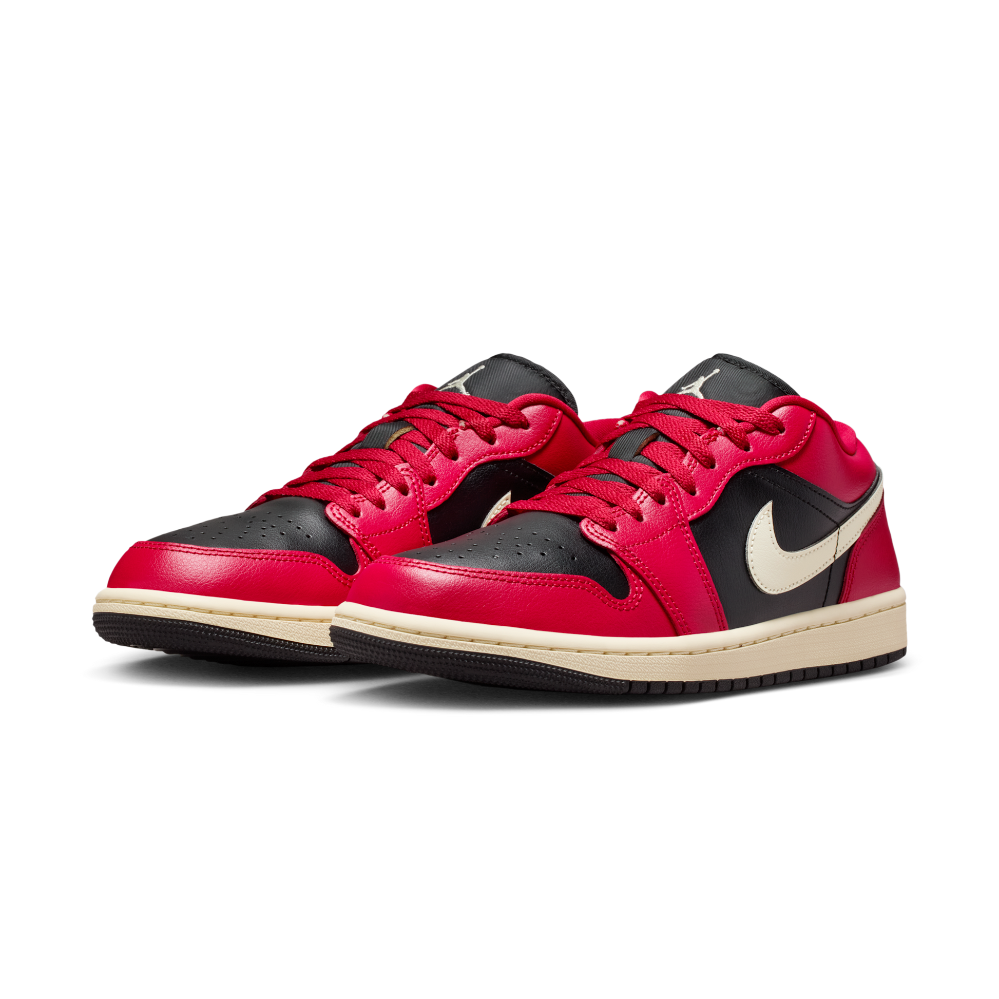 Jordan 1 Low Mystic Hibiscus Black (Women's)