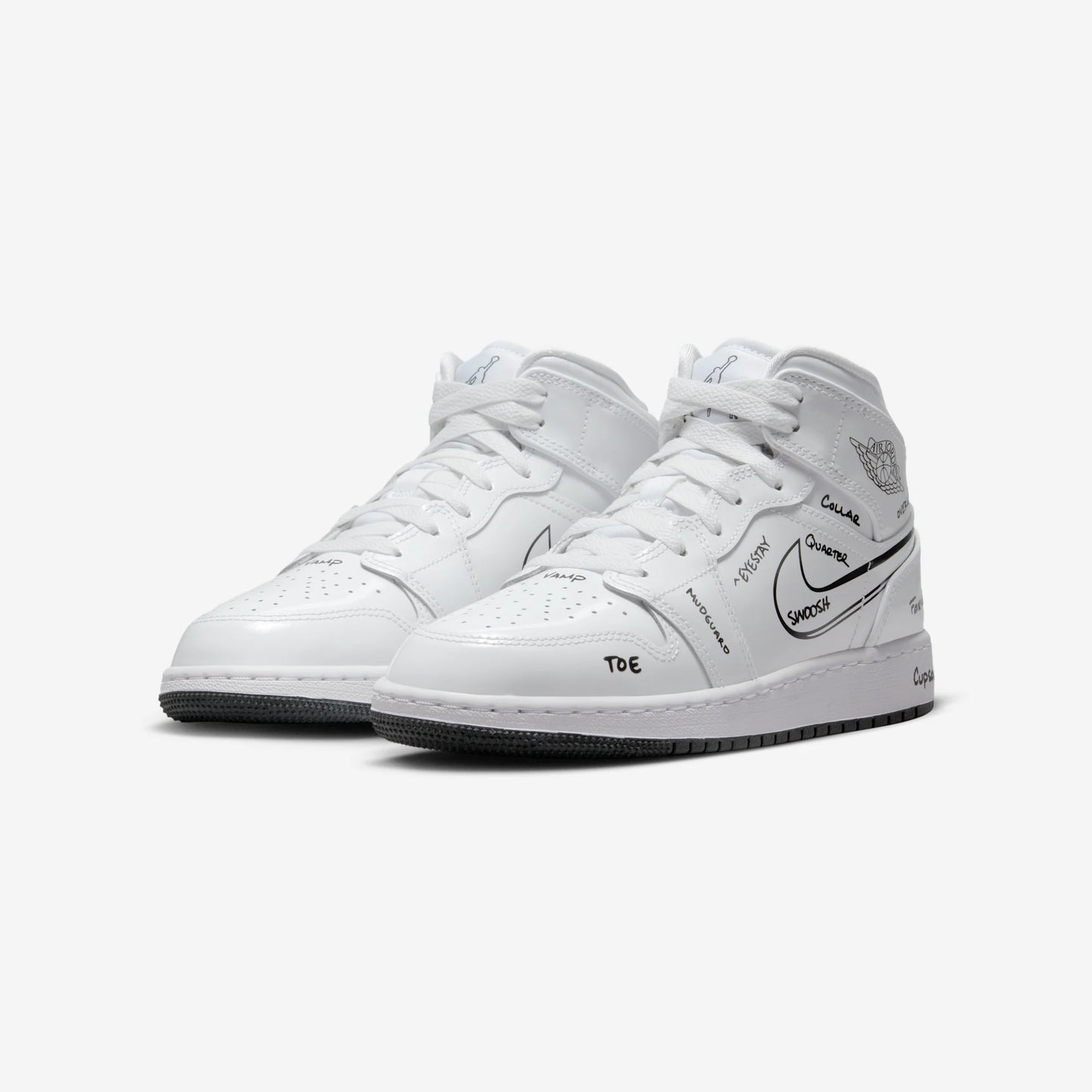 Jordan 1 Mid Schematic (GS)
