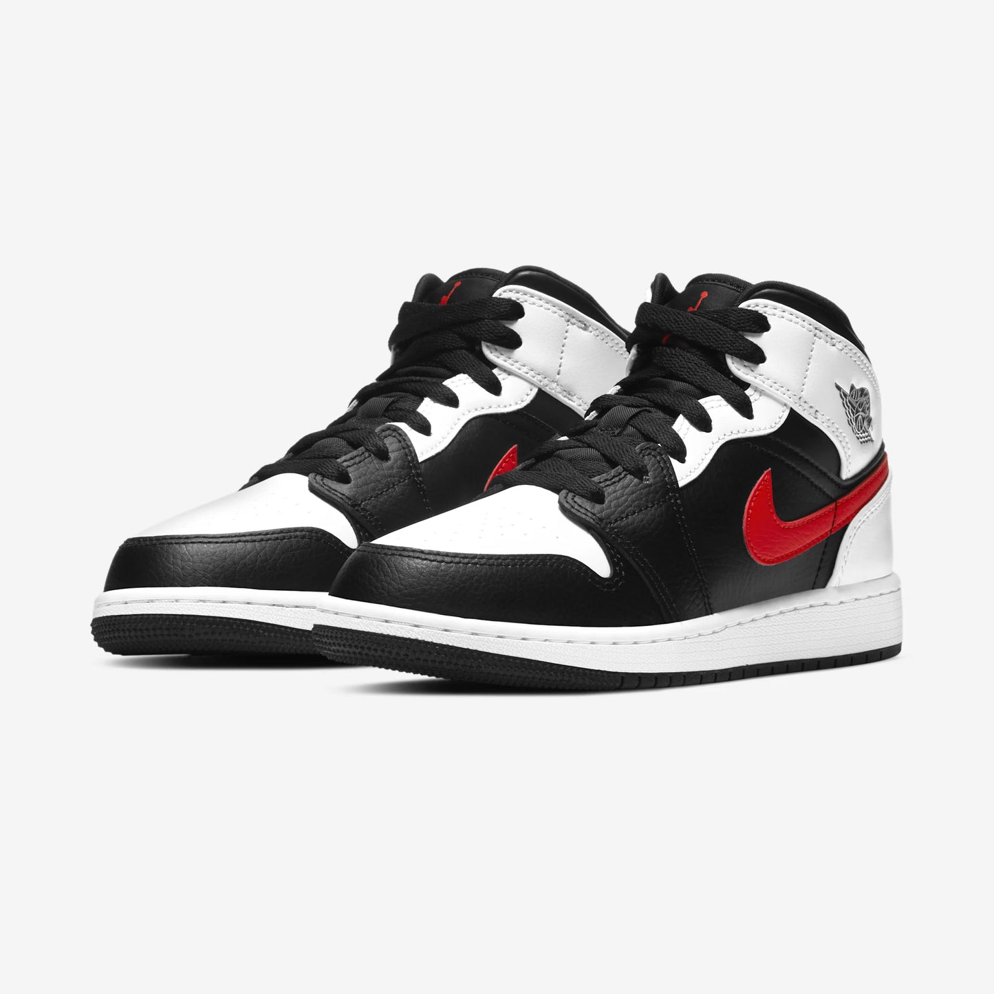 Jordan 1 Mid White Black Chile Red (GS)