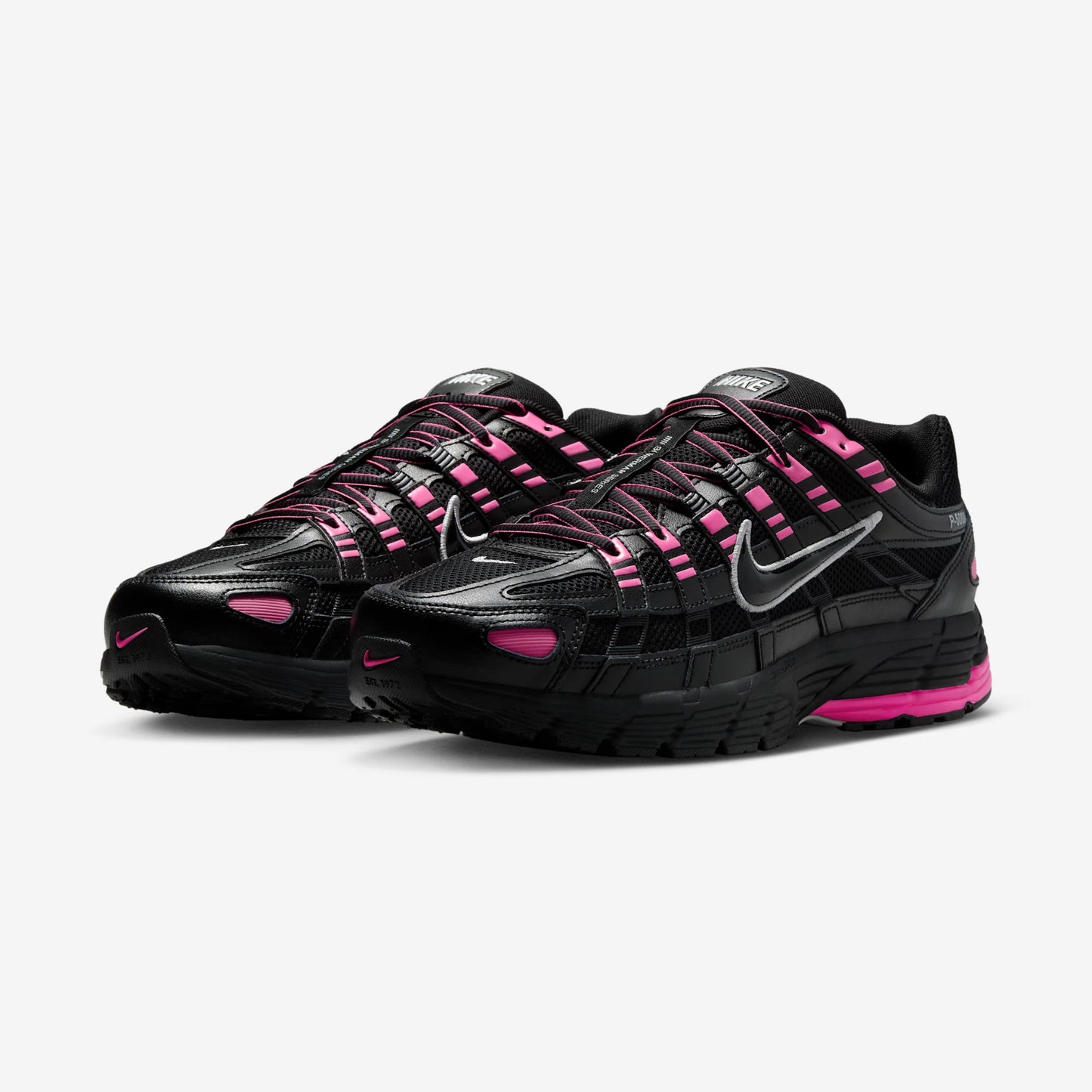 Nike P-6000 Pink Blast Metallic Silver Black