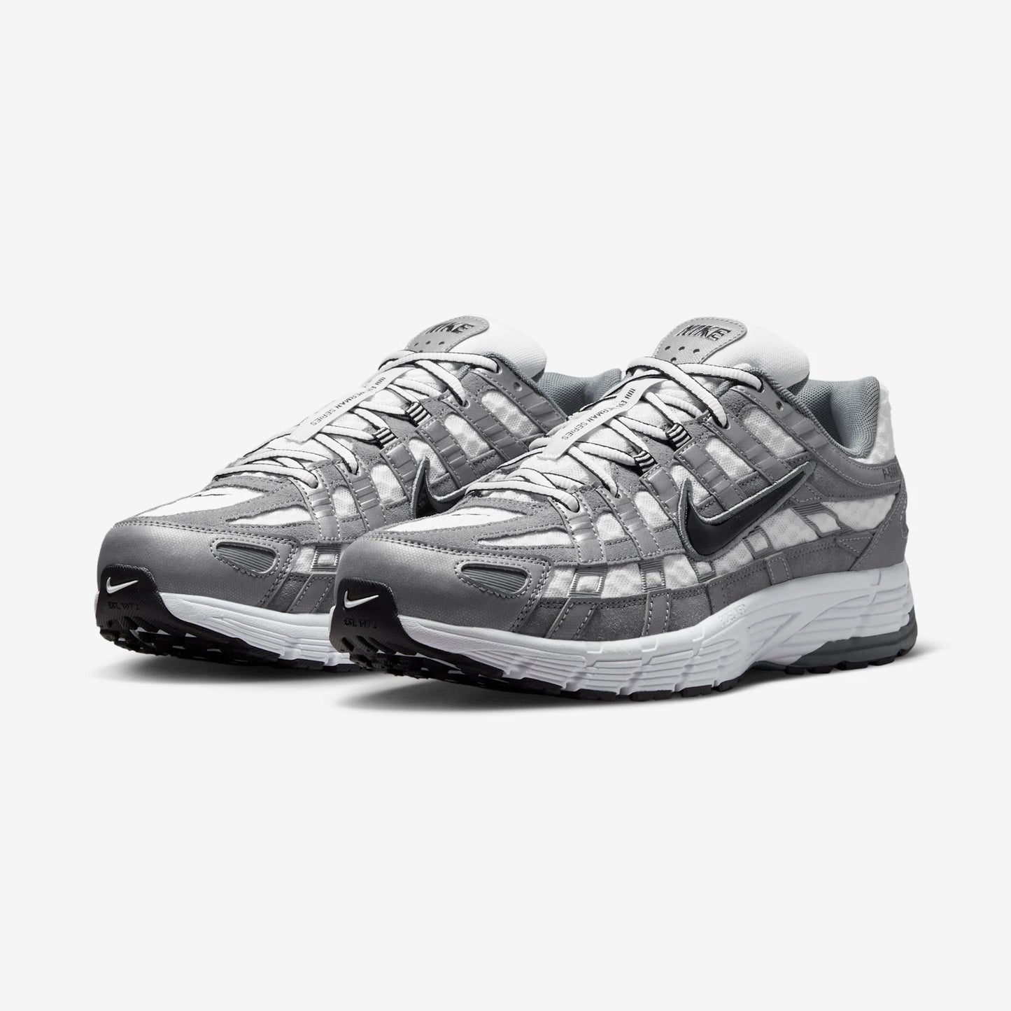 Nike P-6000 White Metallic Cool Grey Black