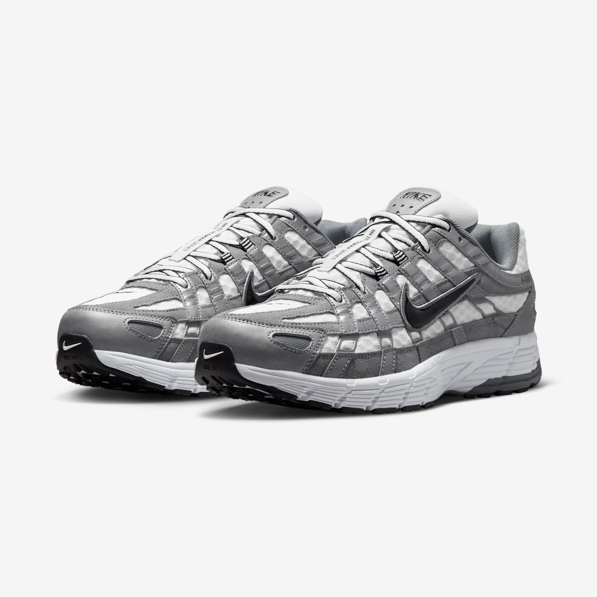 Nike P-6000 White Metallic Cool Grey Black
