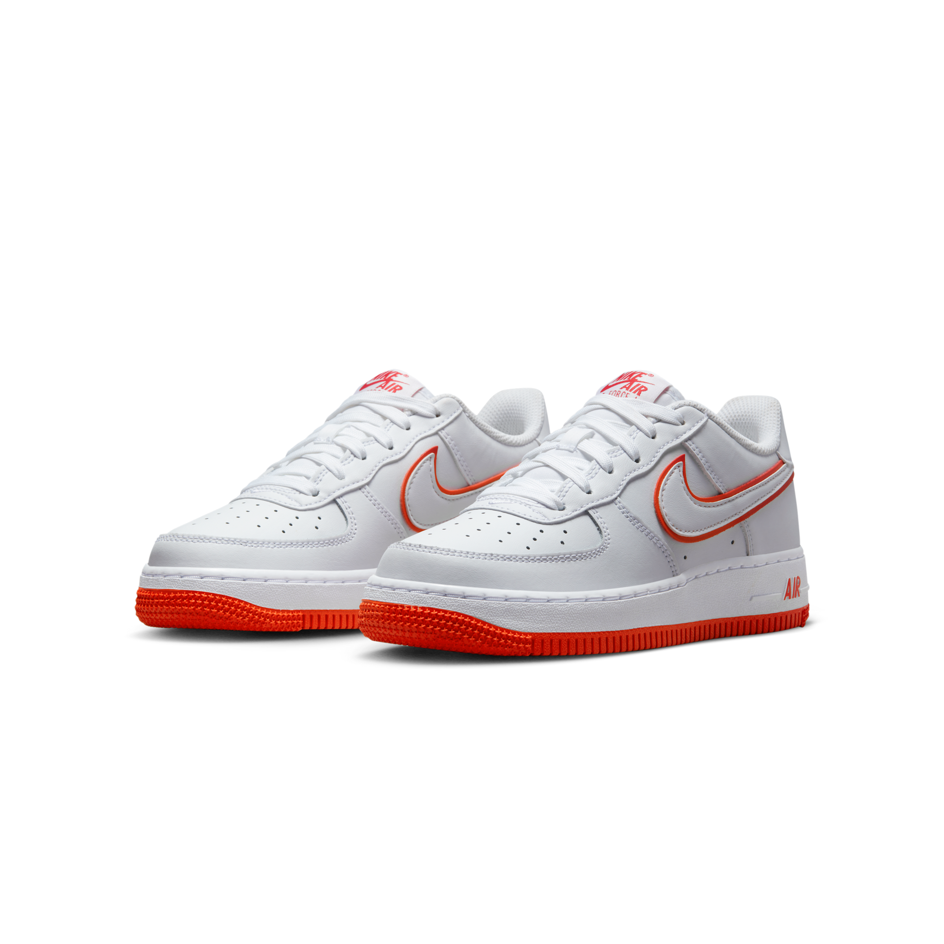 Nike Air Force 1 Low White Picante Red (GS)
