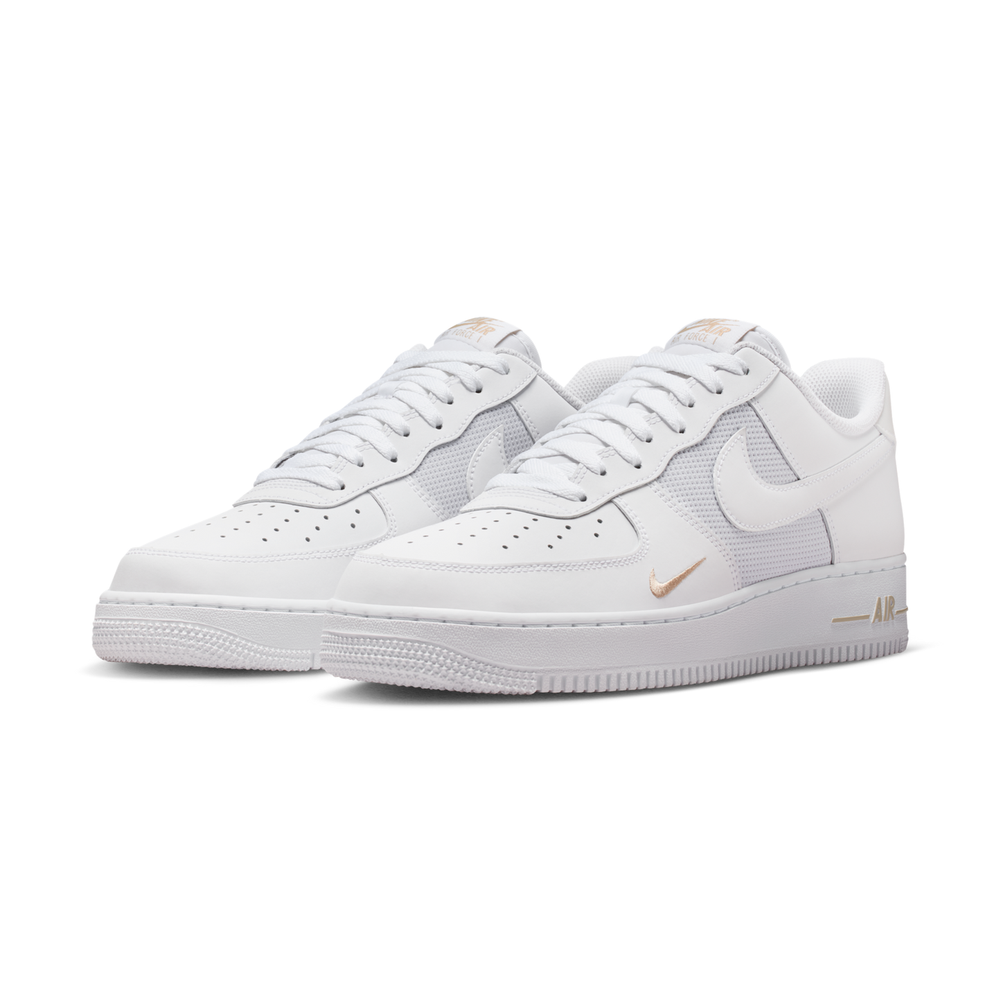 Nike Air Force 1 Low White Desert Khaki Mini Swoosh