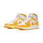 Jordan 1 Mid White University Gold (Women's)