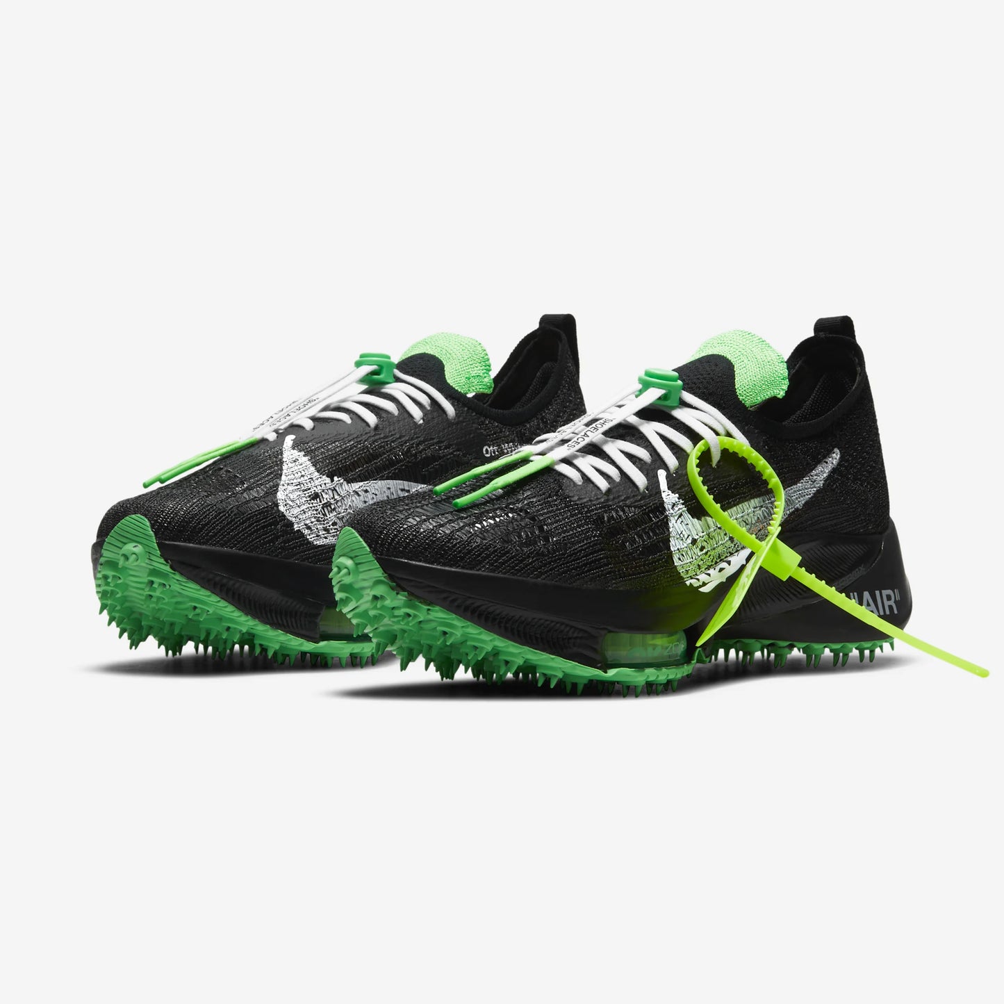 Nike Air Zoom Tempo Next% Flyknit Off-White Black Scream Green