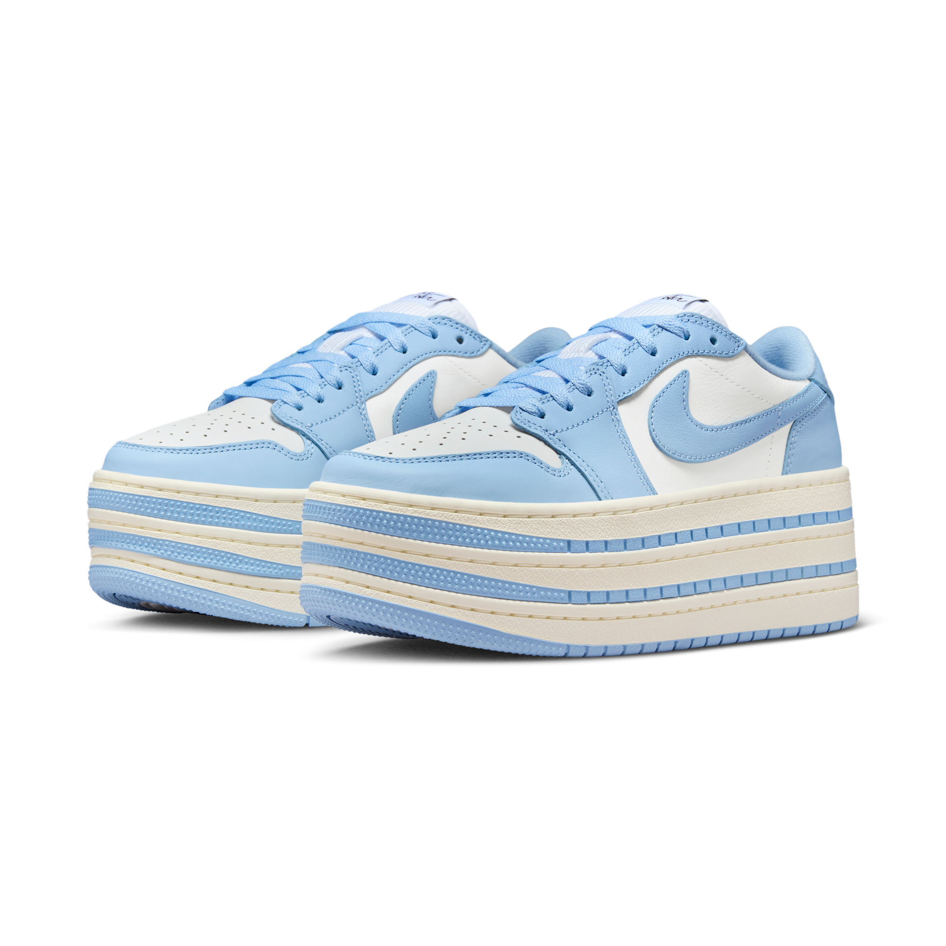Jordan 1 Low Triple Stack Psychic Blue White (Women's)