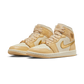 Jordan 1 Mid SE Pale Vanilla Metallic Gold (Women's)