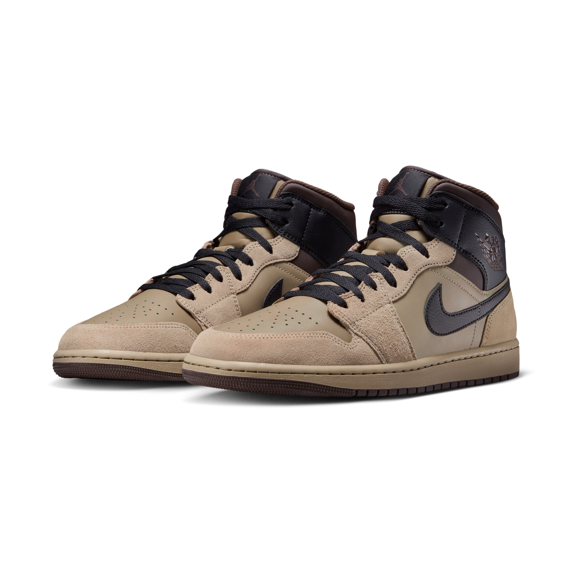 Jordan 1 Mid Khaki Baroque Brown