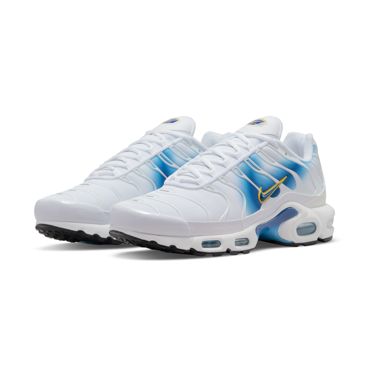 Nike Air Max Plus Spray Paint Swoosh White Blue