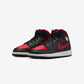 Jordan 1 Mid Black Summit White Varsity Red (GS)