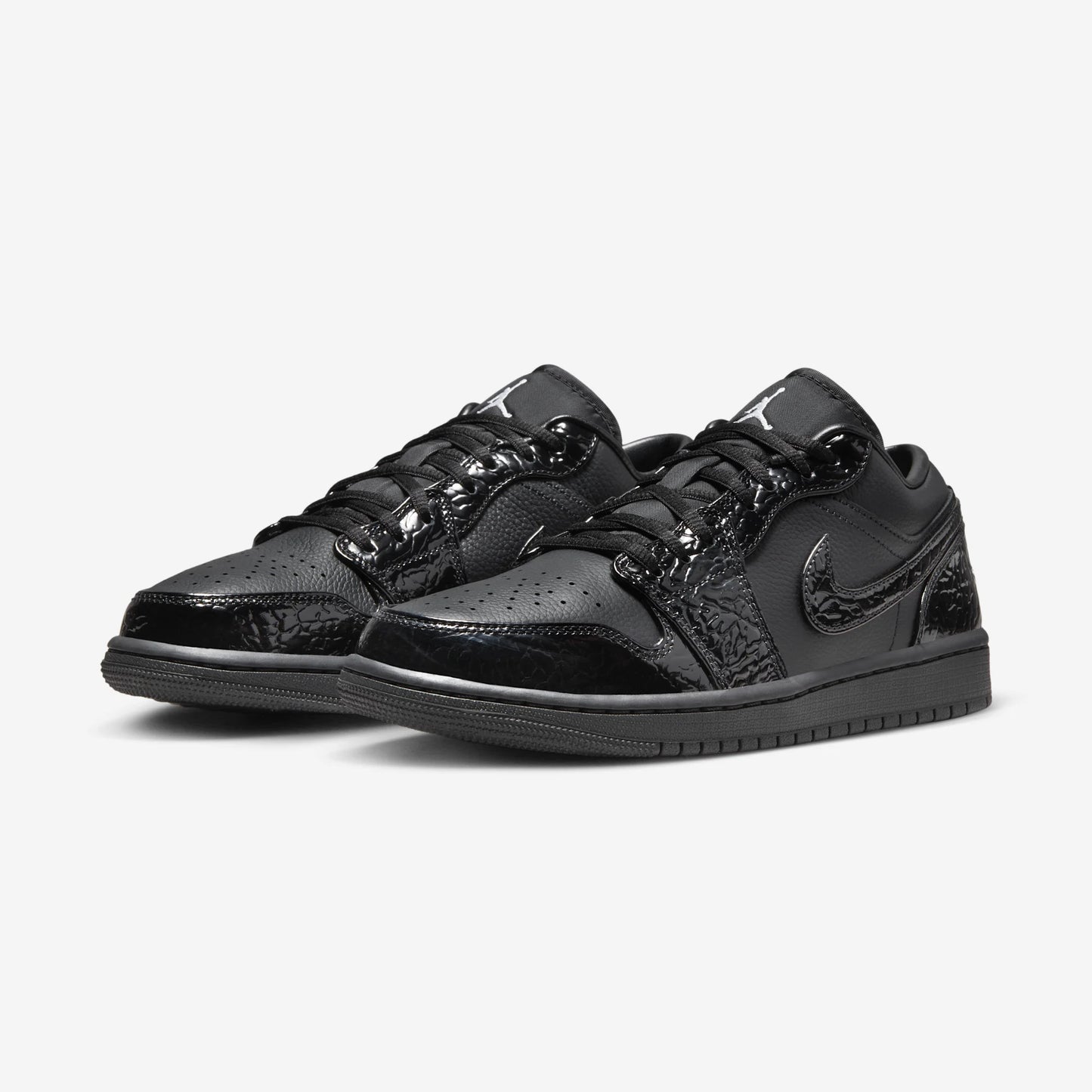 Jordan 1 Low SE Patent Elephant Black (Women's)