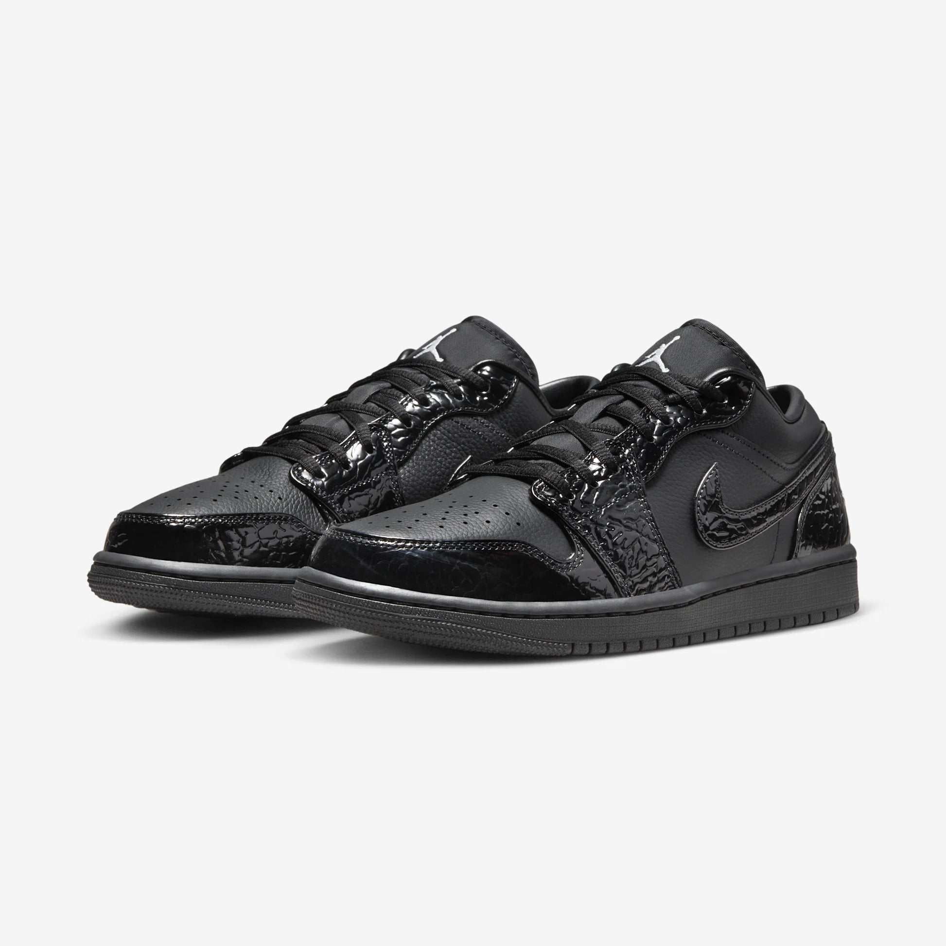 Jordan 1 Low SE Patent Elephant Black (Women's)