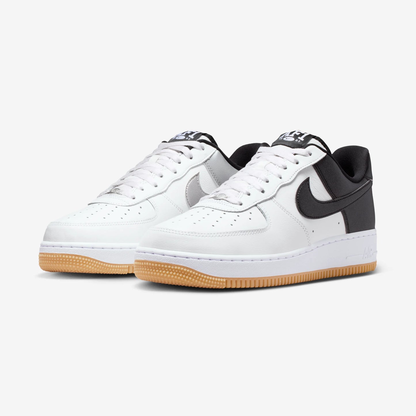 Nike Air Force 1 Low '07 LV8 White Black Metallic Silver