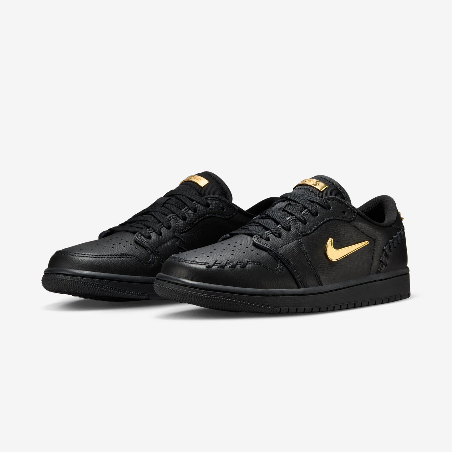 Jordan 1 Low Method of Make Black Metallic Gold (Women's)