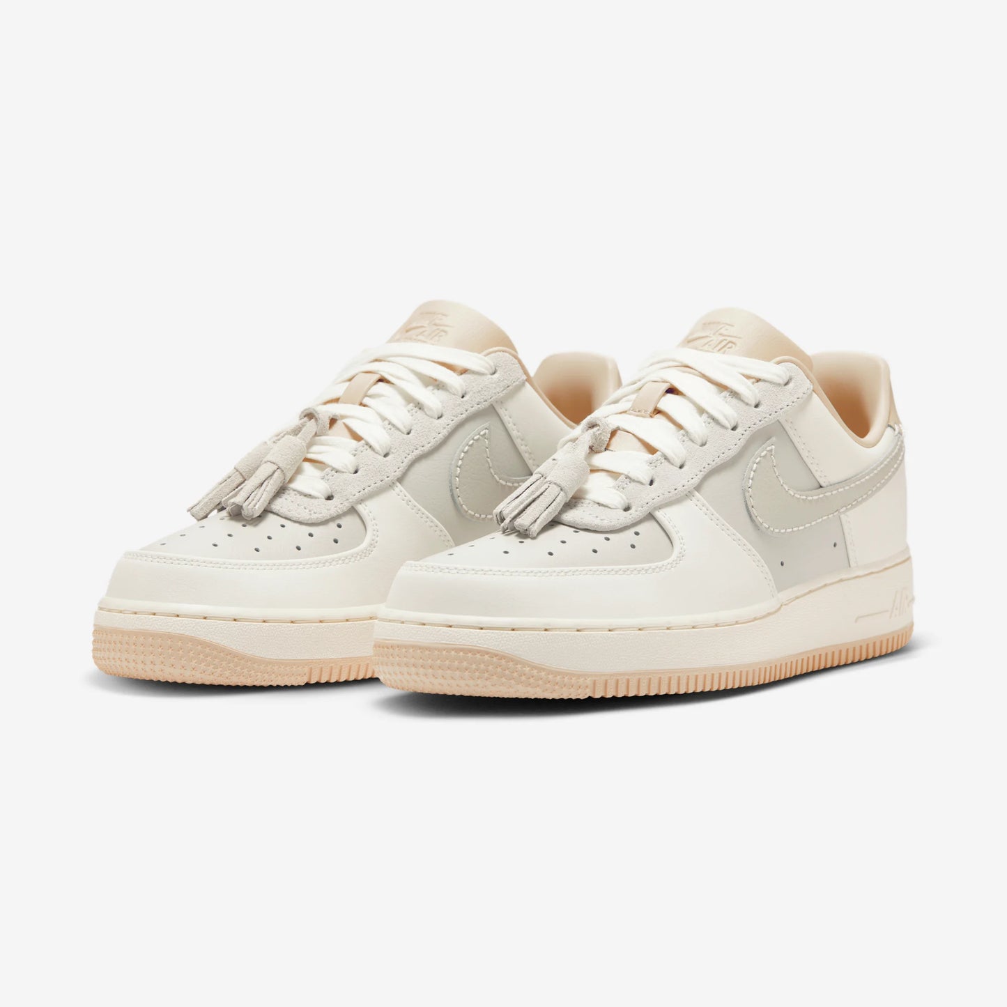 Nike Air Force 1 Low '07 Light Bone Suede Tassels (Women's)