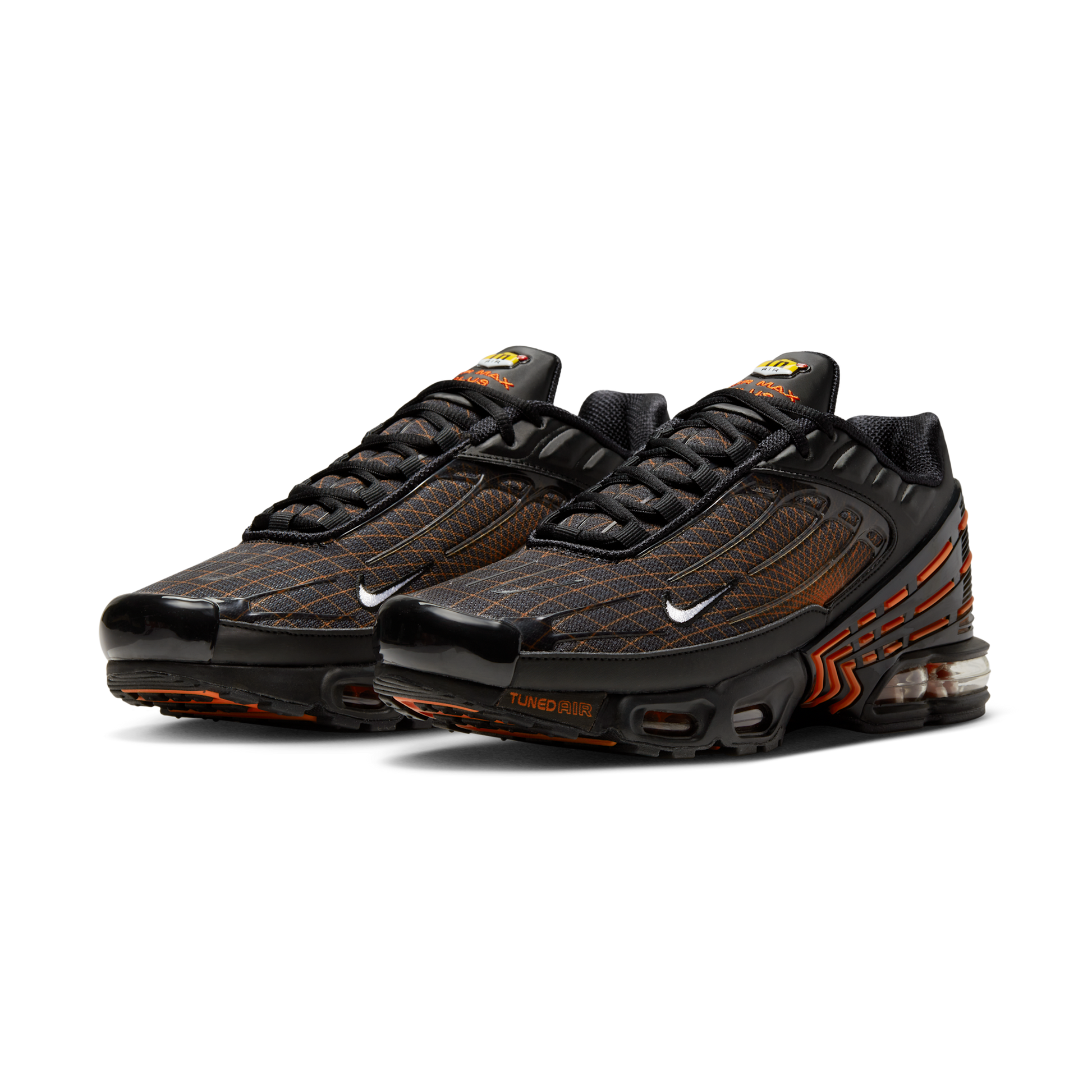 Nike Air Max Plus 3 Black Orange Spirograph