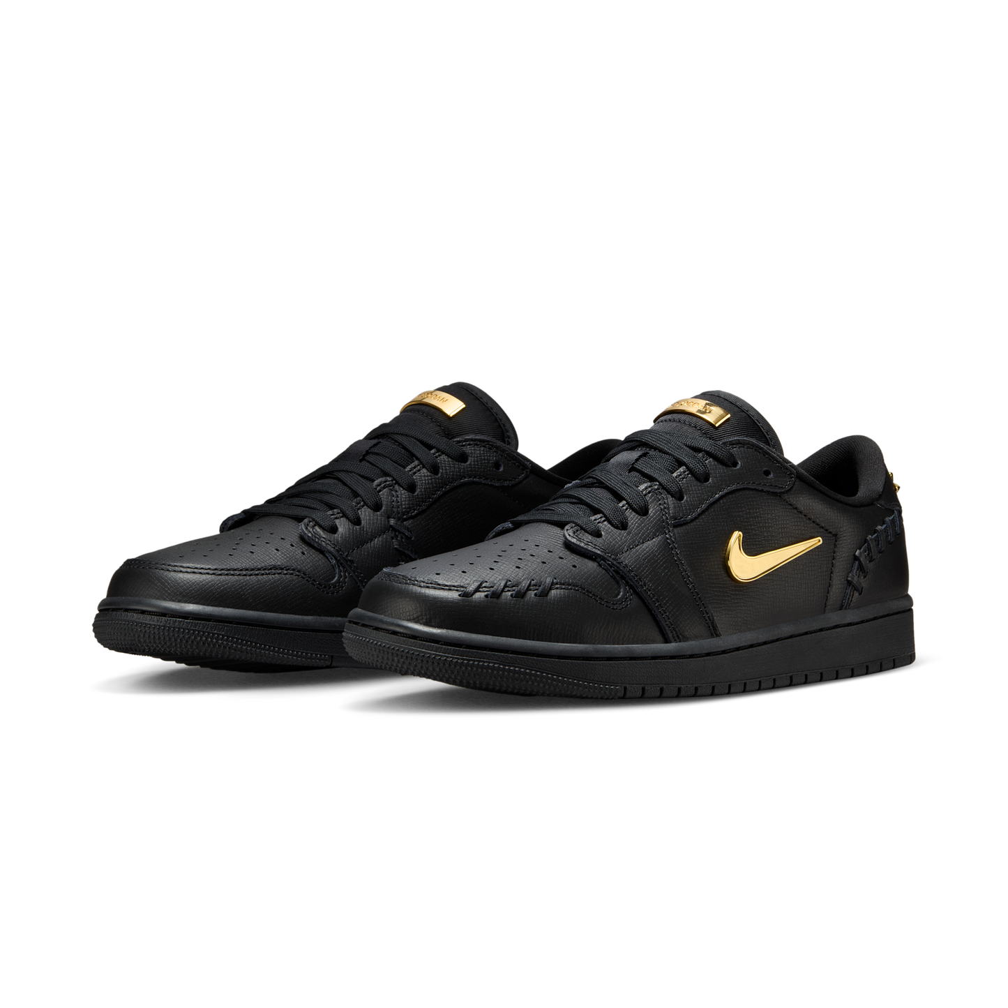 Jordan 1 Low Method of Make Black Metallic Gold (Women's)