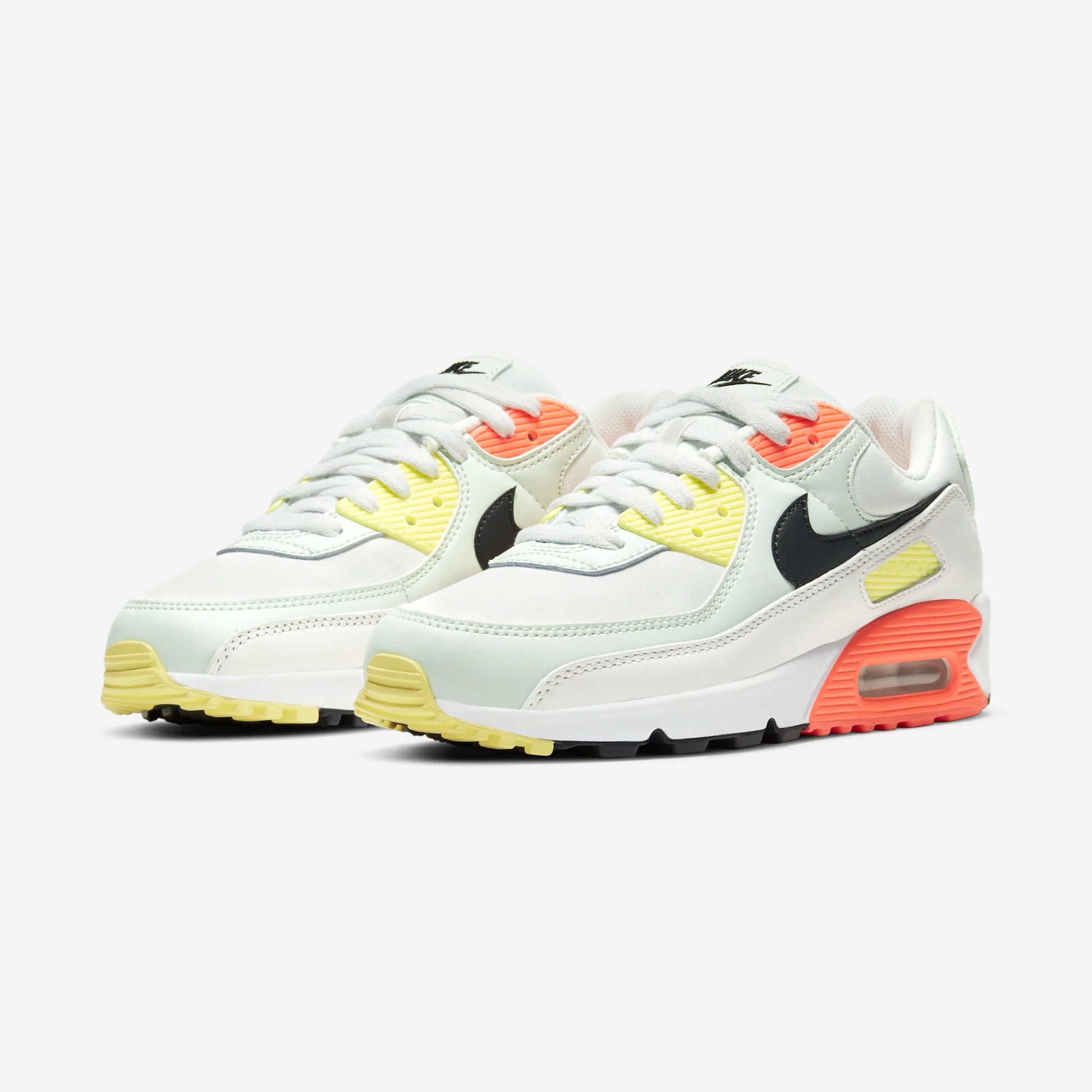 Nike Air Max 90 White Barely Green Bright Mango (Women's)