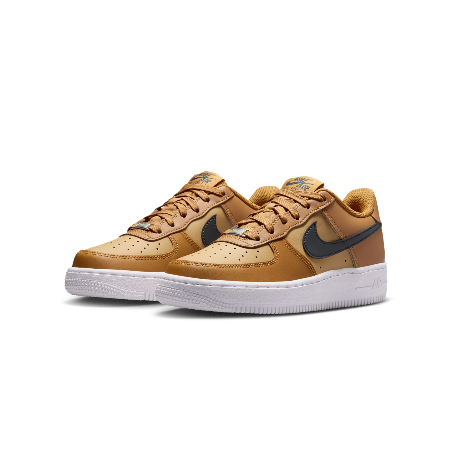 Nike Air Force 1 Low Wheat Club Gold White Anthracite (GS)