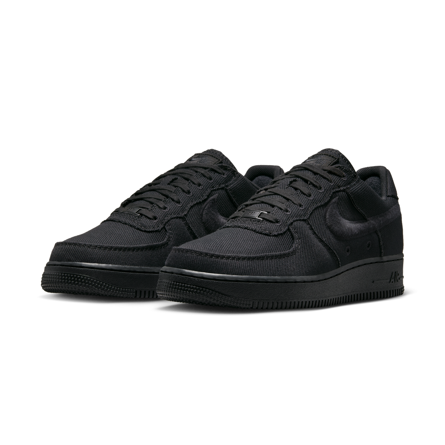 Nike Air Force 1 Low Triple Black Canvas