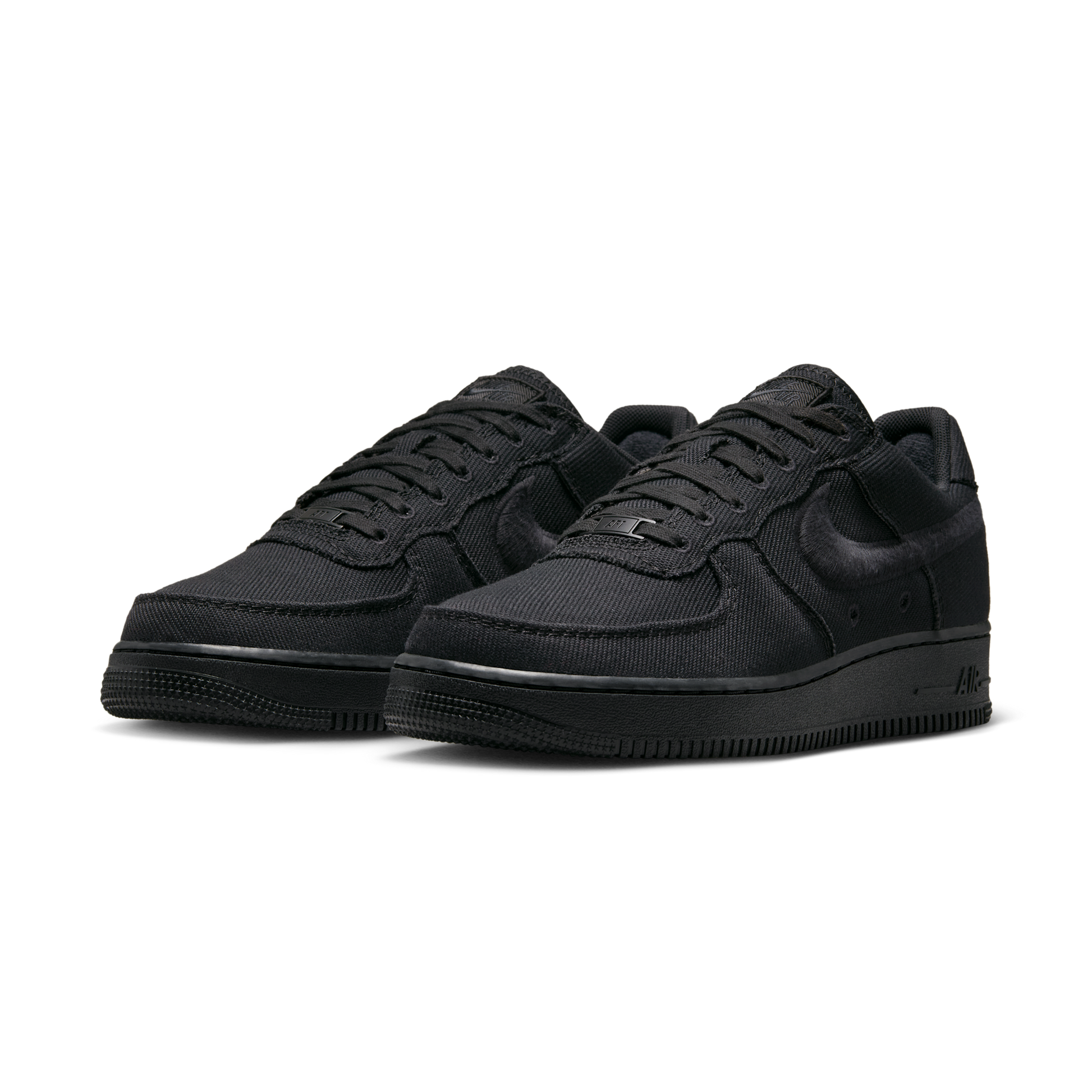 Nike Air Force 1 Low Triple Black Canvas