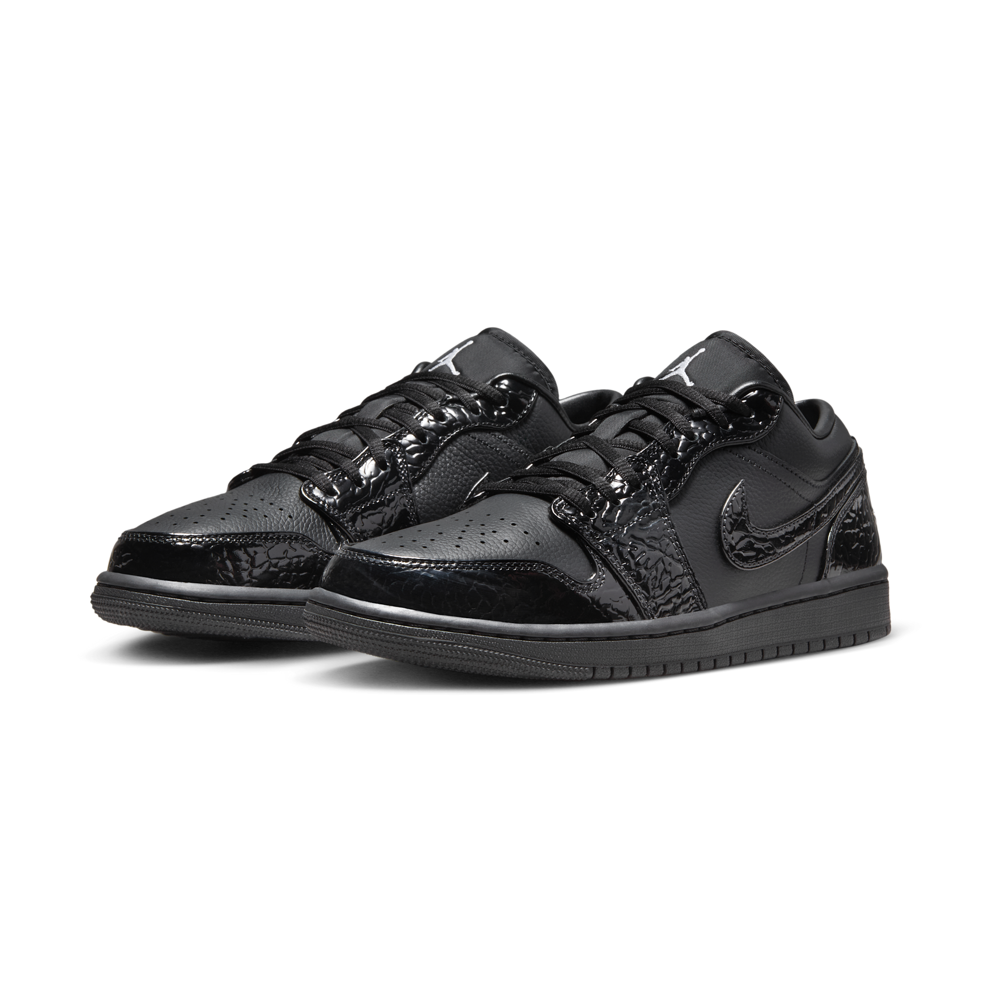 Jordan 1 Low SE Patent Elephant Black (Women's)