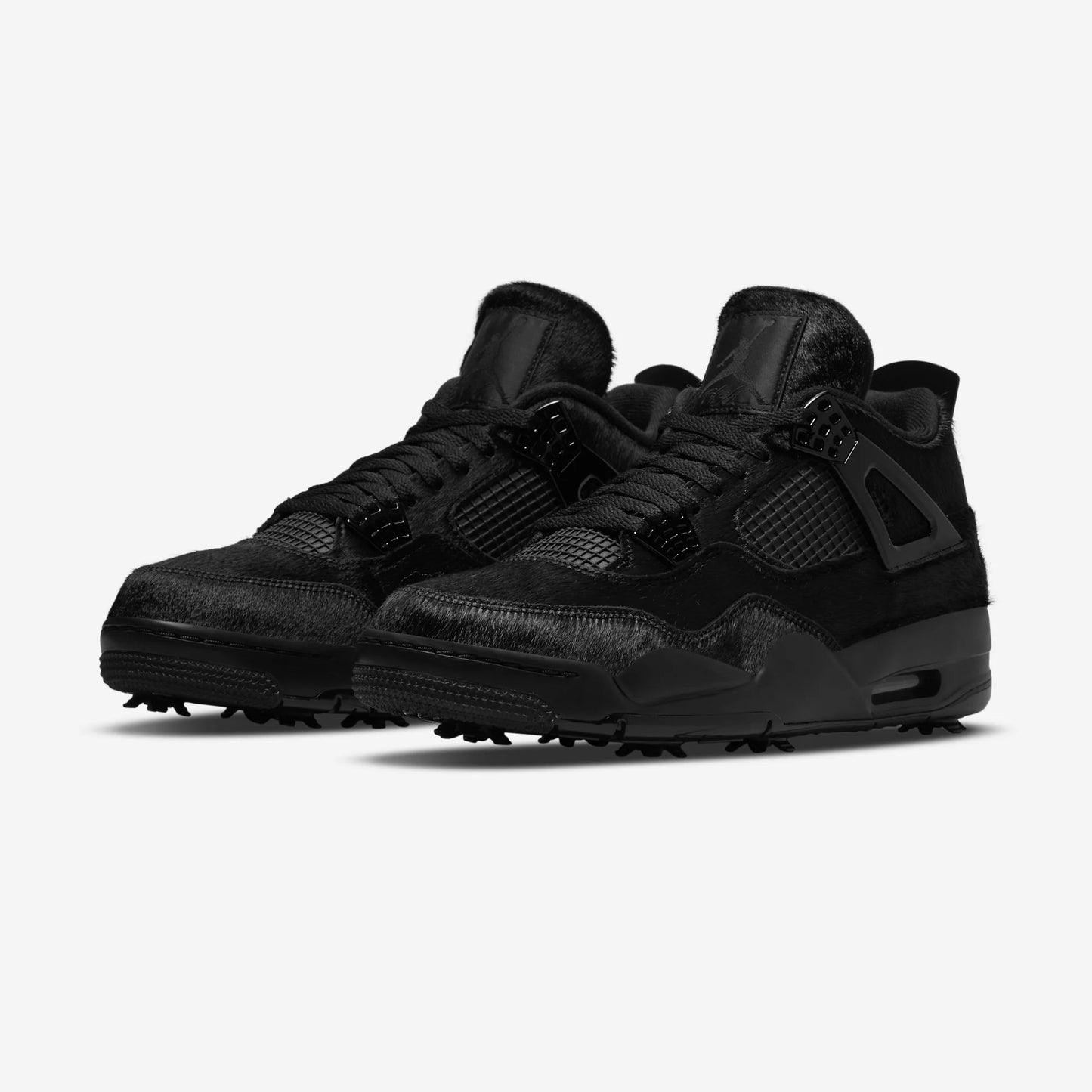 Jordan 4 Retro Golf Black Cat Pony Hair