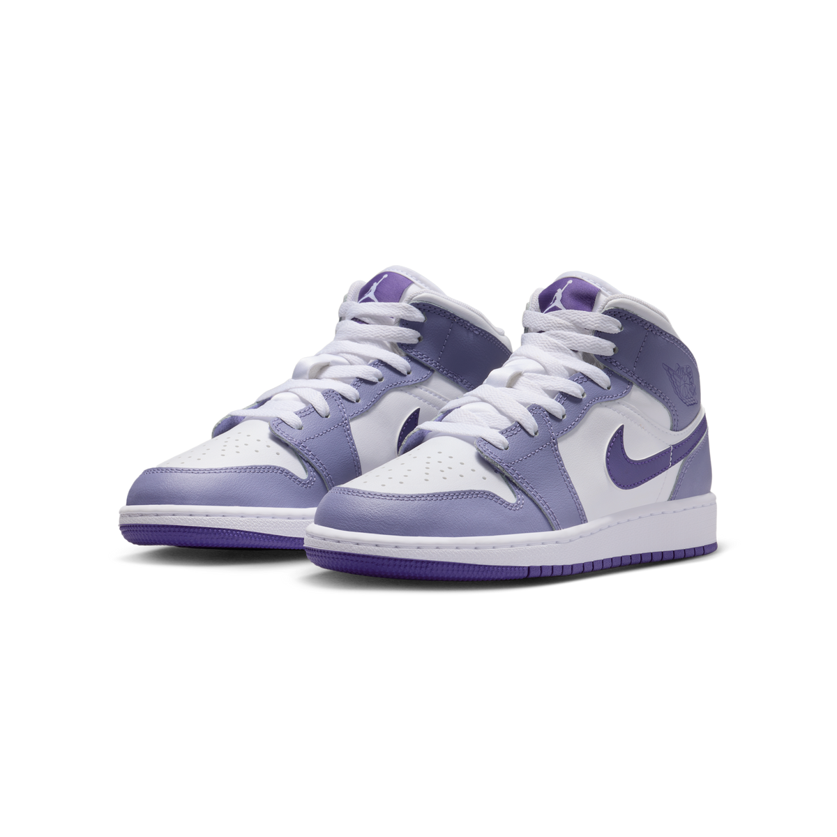 Jordan 1 Mid Dusty Amethyst White Court Purple (GS)