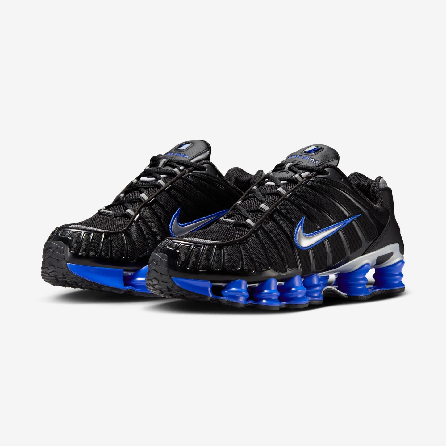 Nike Shox TL Black Racer Blue Metallic Silver