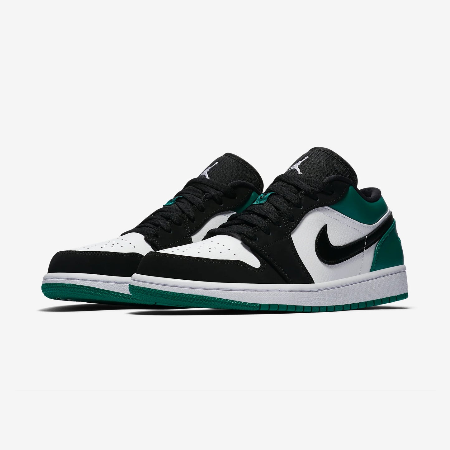 Jordan 1 Low White Black Mystic Green