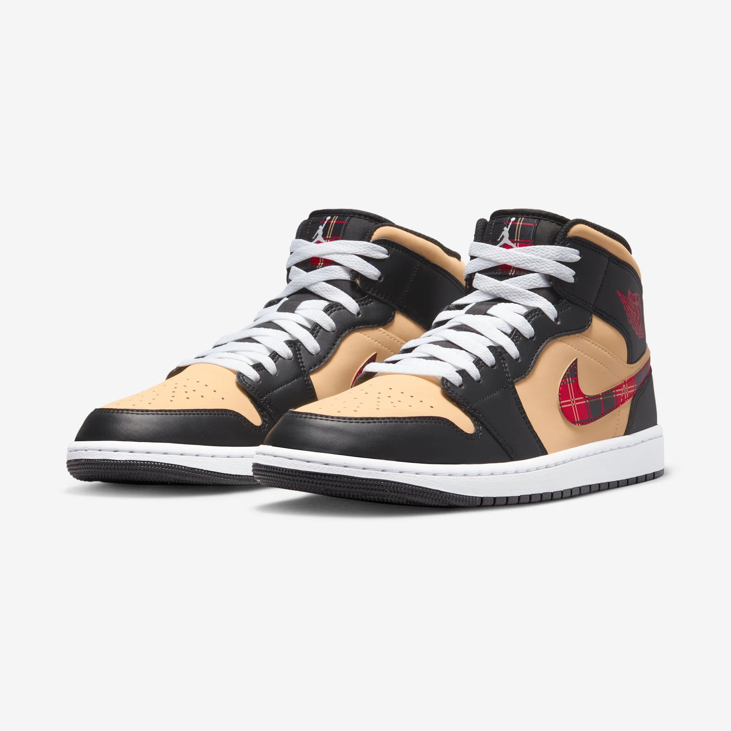 Air Jordan 1 Mid Tartan Swoosh